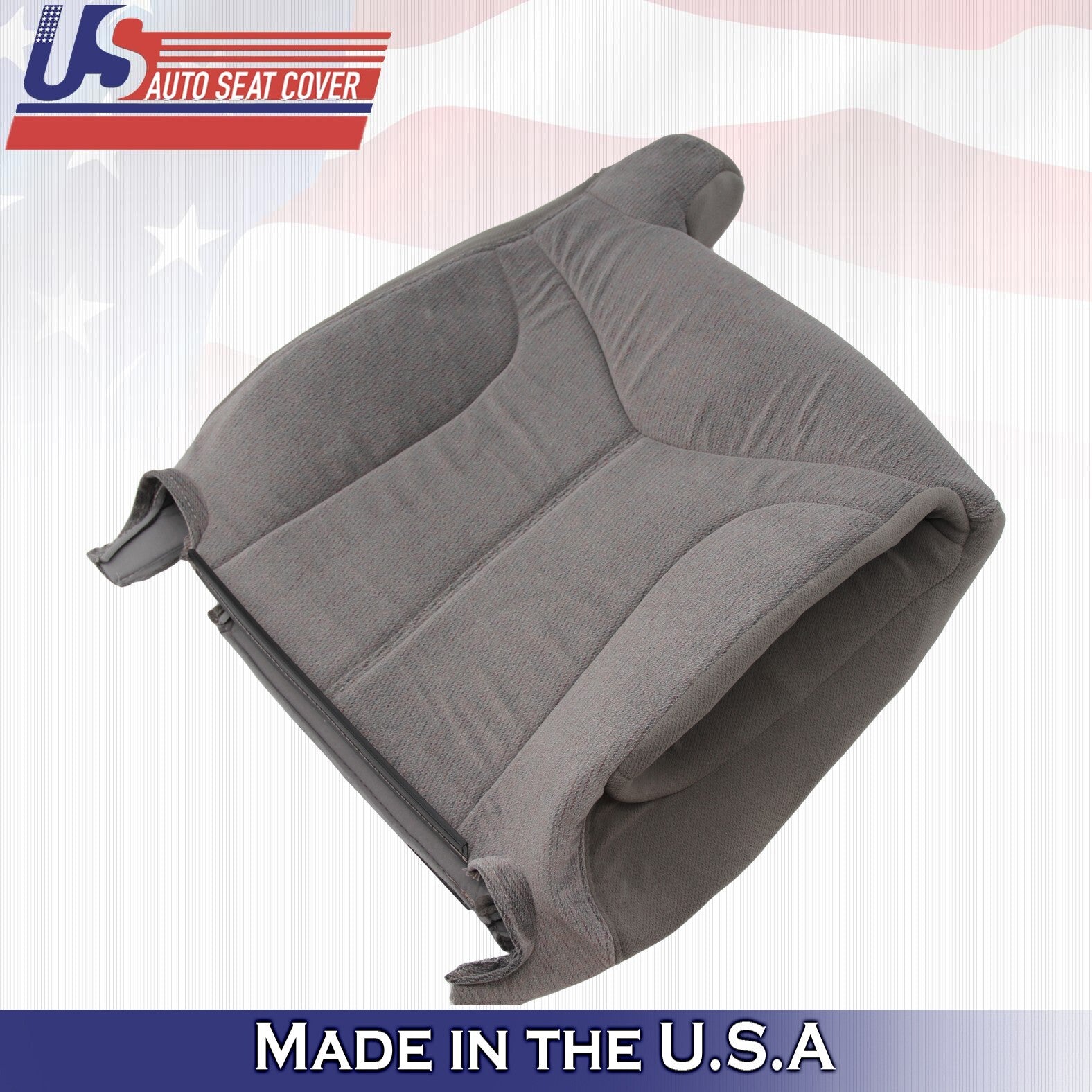 1999 2000 2001 2002 For GMC Yukon 1500 Passenger Top Cloth Seat Cover Gray