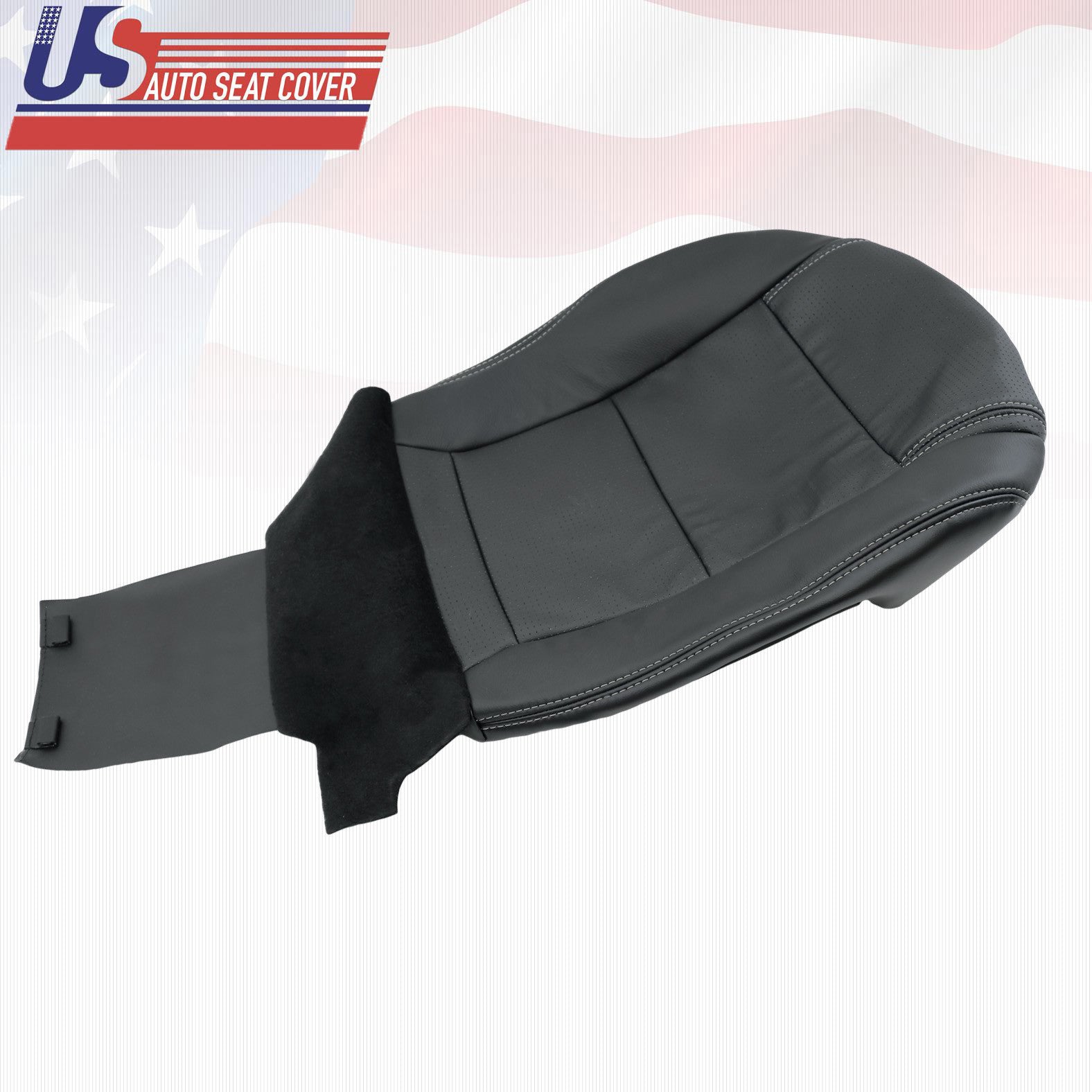 For 2004 Acura MDX Driver Bottom Perforated Leather Seat Cover Shade Ebony