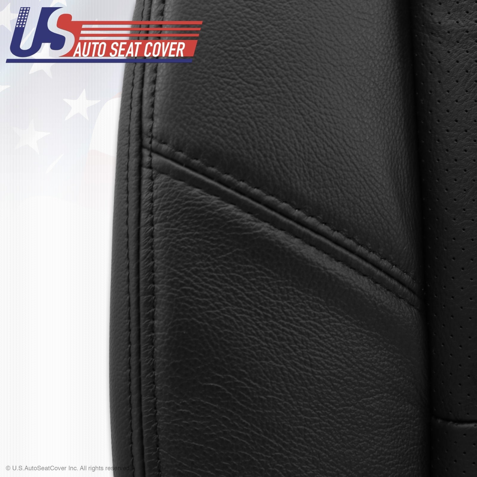 2011 Cadillac Escalade Driver Side Seat Bottom Leather Cover Black Perforaded