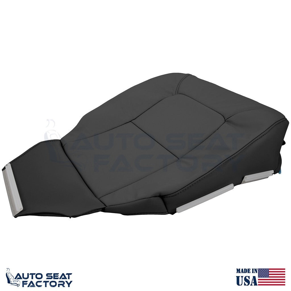 Replacement Fits 2007 - 2016 Volvo S80 PASSENGER Bottom Black Vinyl Seat Cover
