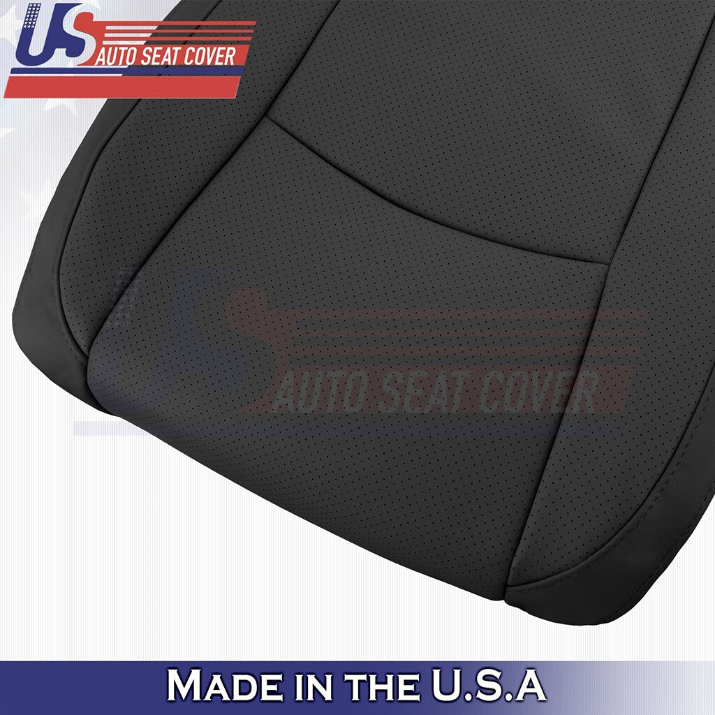2003 to 2009 For Lexus RX350 Passenger Top&Bottom Synth Leather Perf Cover Black