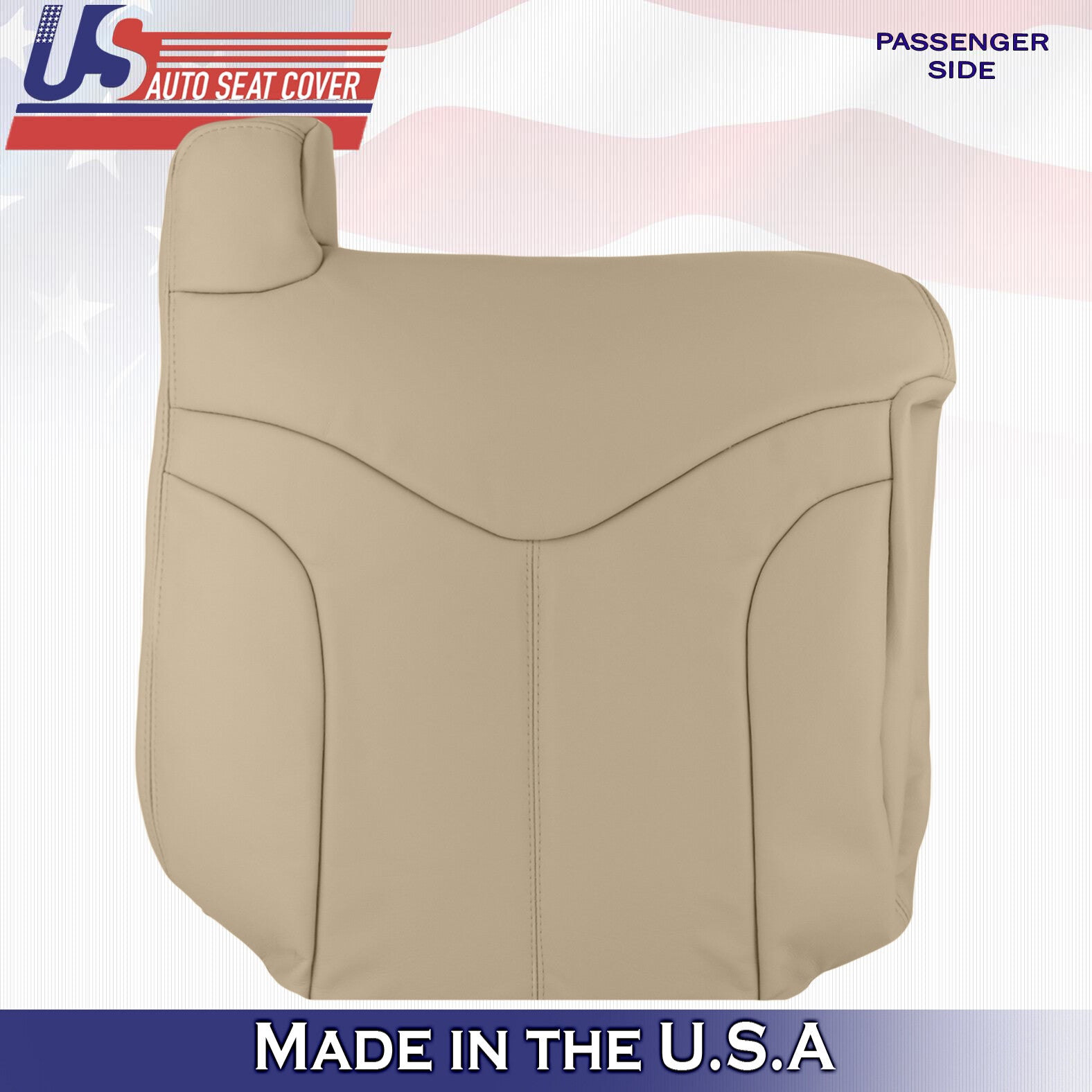 1999 2000 For GMC Yukon XL SLT SLE Passenger Top & Bottom 2x Leather Covers Tan