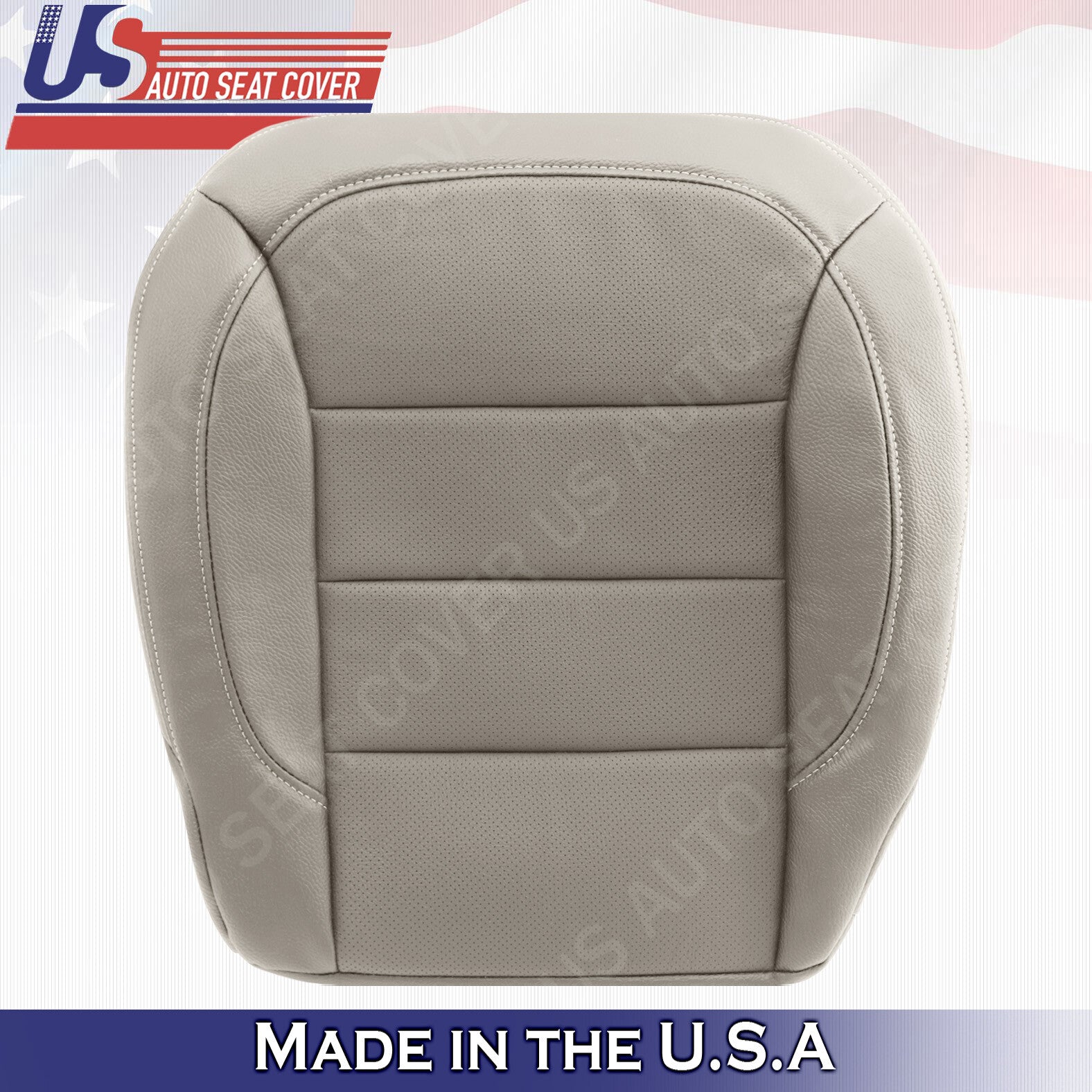 For 2012 2013 2014 Mercedes Benz ML350 Front Bottoms Perf. Leather Cover Gray