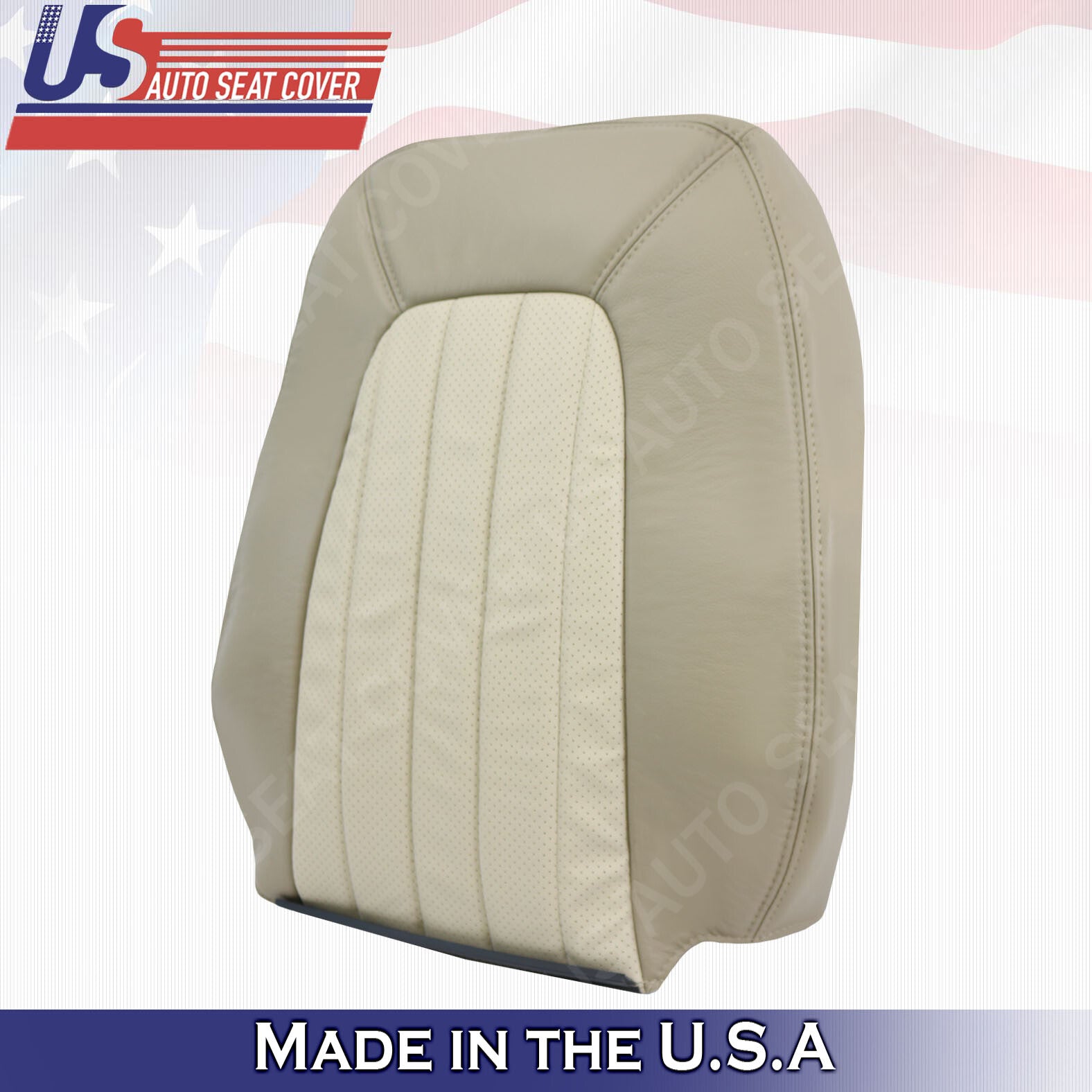 2002- 2005 Mercury Mountaineer PASSENGER TOP Perforated Leather Cover 2-tone Tan
