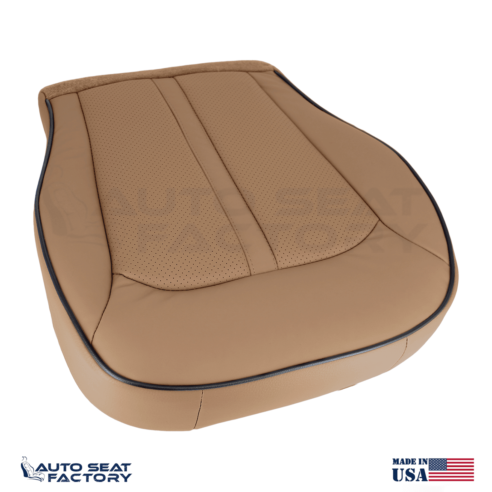 2011 - 2015 Lincoln MKX Perforated Driver Bottom Canyon Vinyl Seat Cover