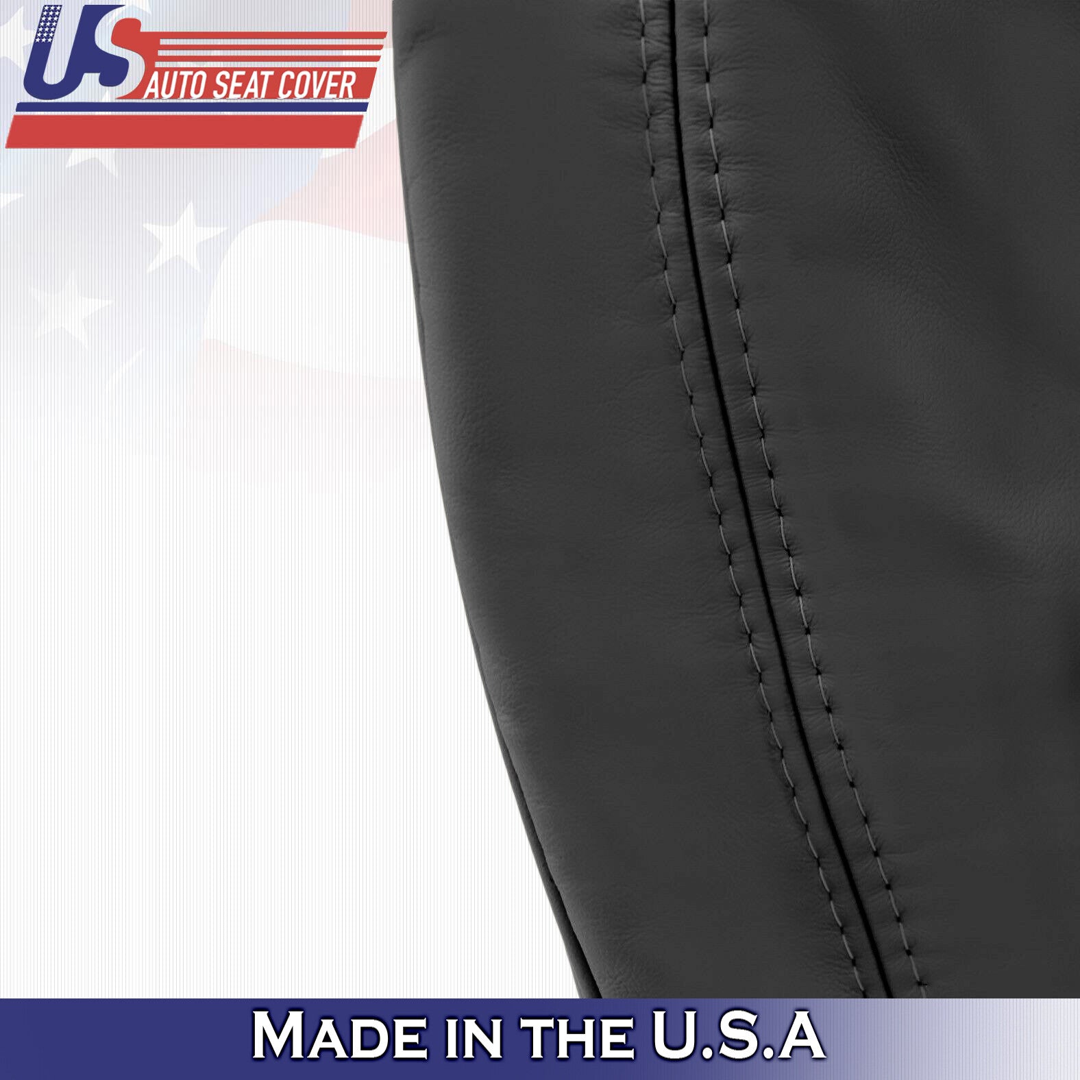 2002 2003 For Lexus GS430 Driver Side Bottom Synthetic Leather Seat Cover Black