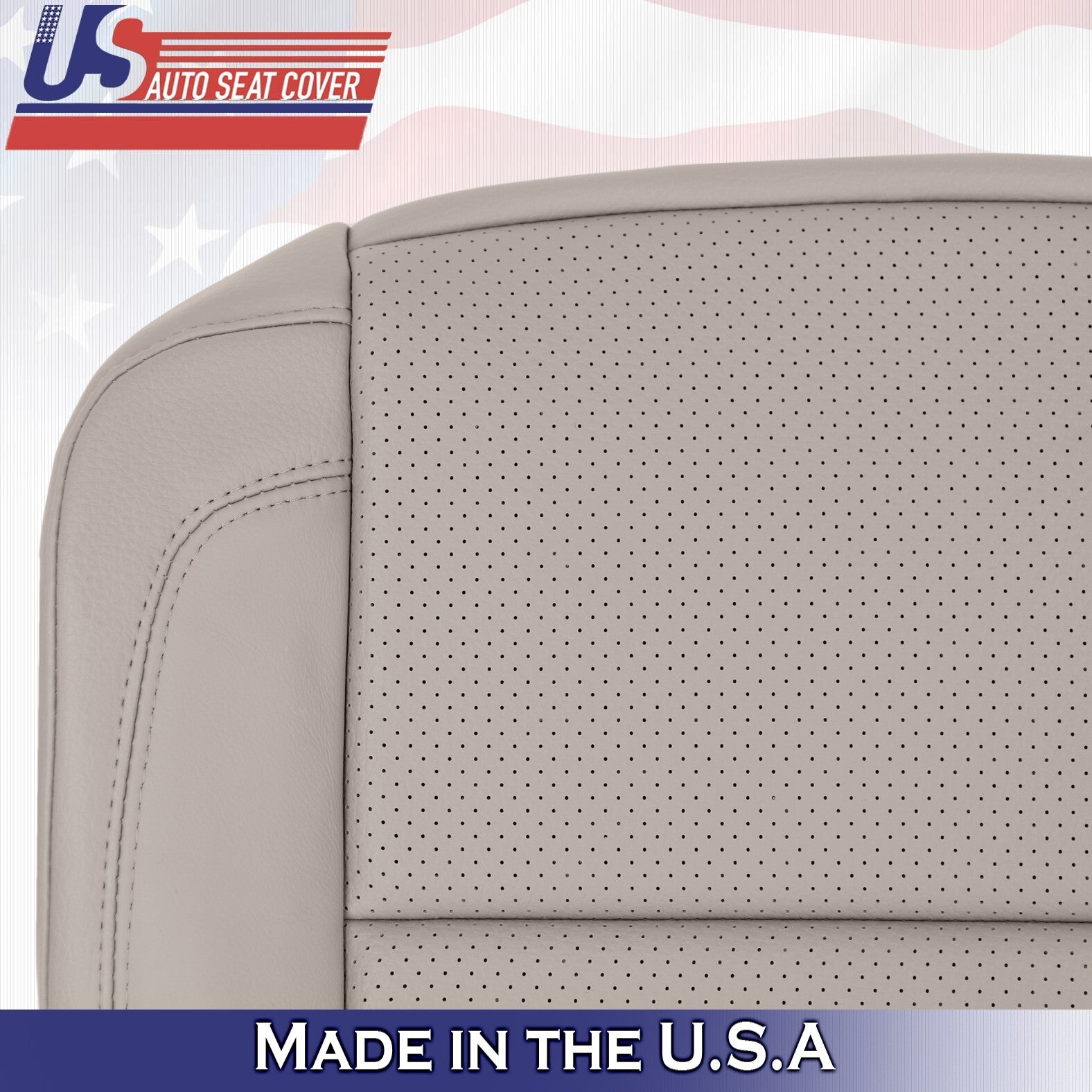2014 2015 For Ford Explorer 2nd Row Driver Bottom Perforated Leather Cover Gray