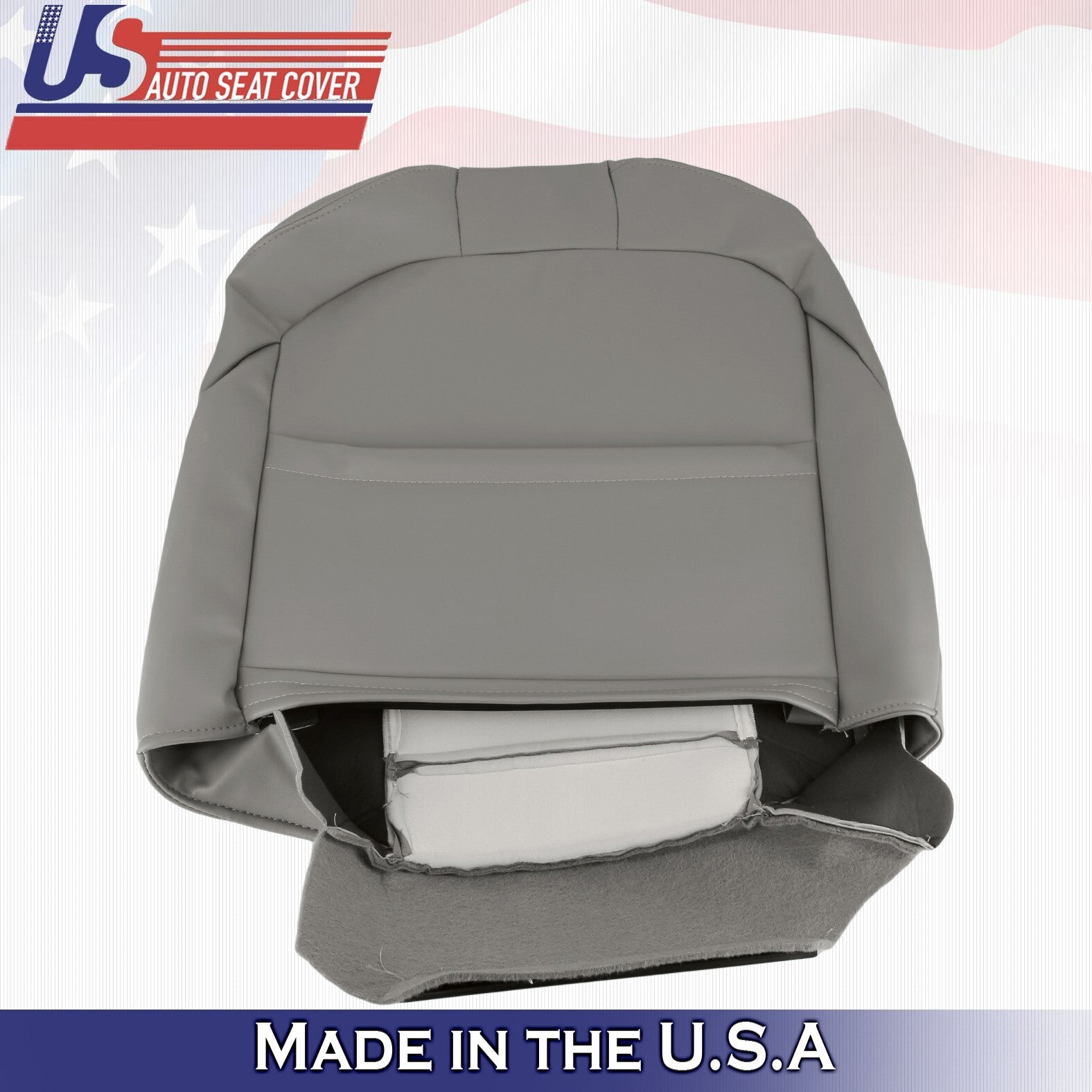 2003 For Ford F150 Extended Cab Driver Top & Bottom Leather Seat Covers Graphite