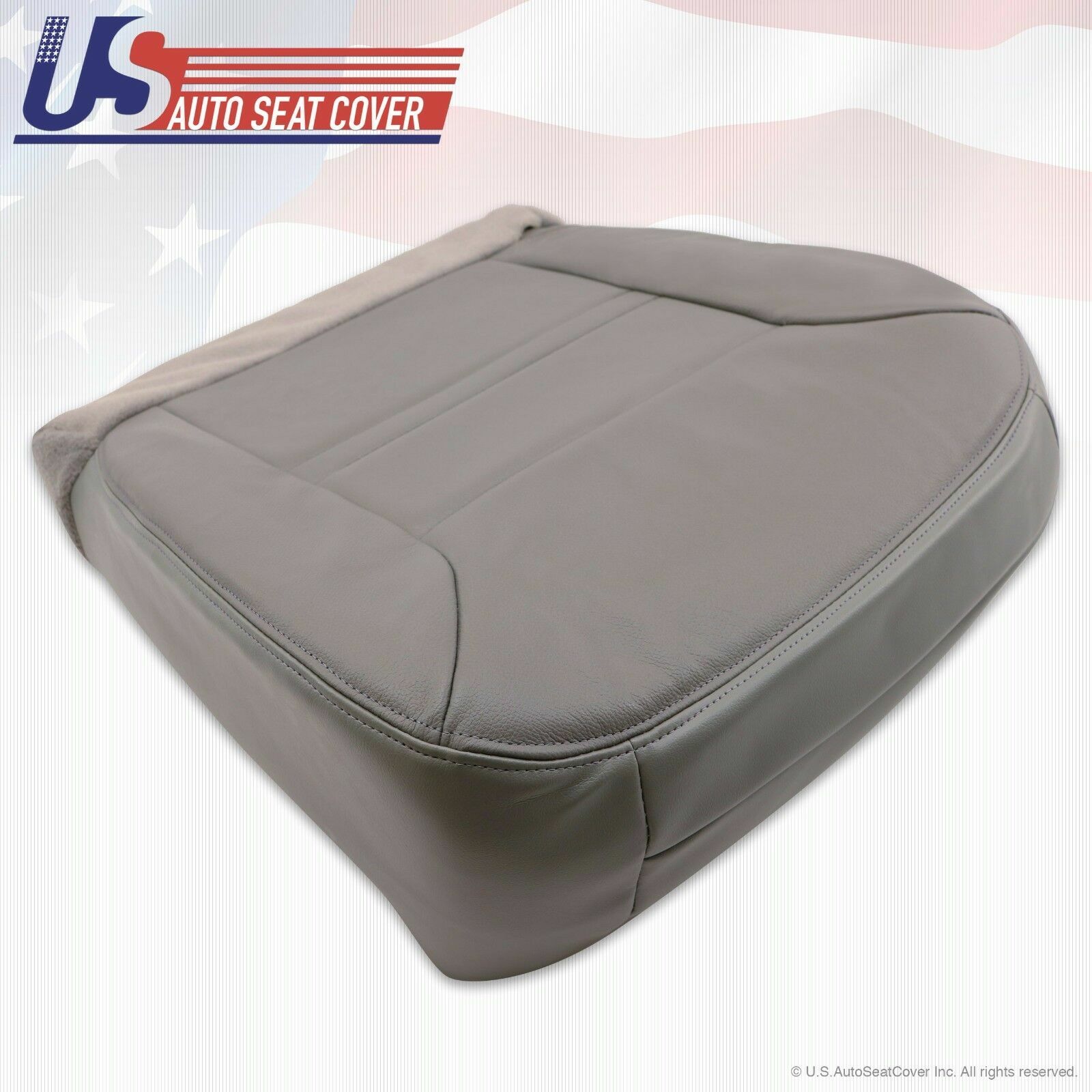 2000 Ford Excursion Limited Driver Bottom Replacement Leather Seat Cover Gray
