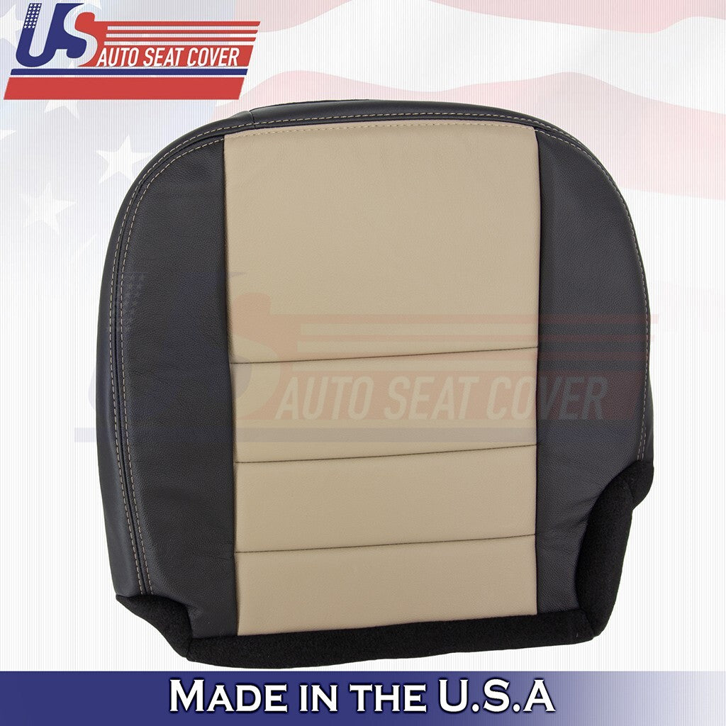 2nd Row Driver Bottom Cover Black/Tan Fits 2005 Ford Excursion Eddie Bauer