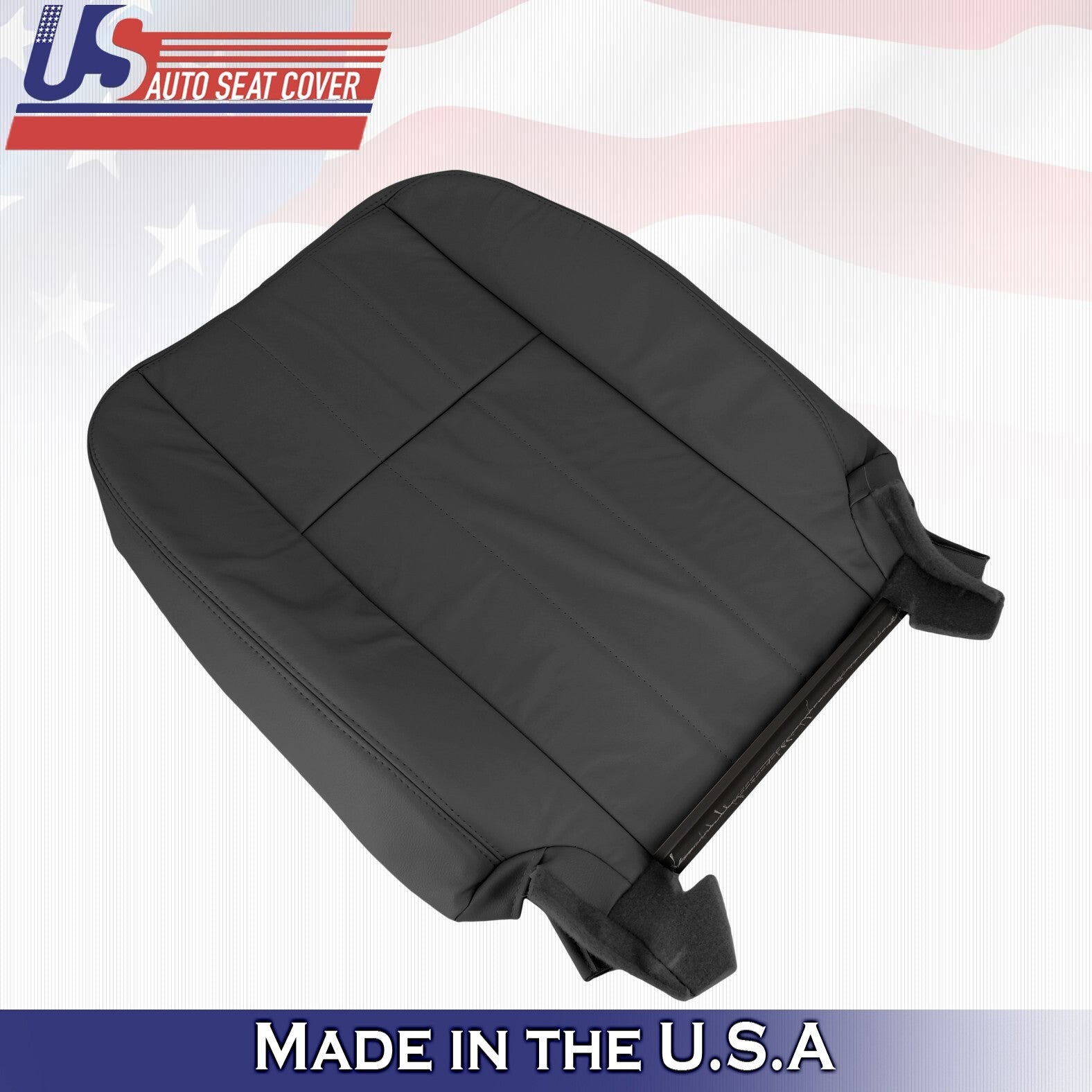 2003 2004 For Mercury Grand Marquis Passenger Top Bottom Leather Seat Covers BLK