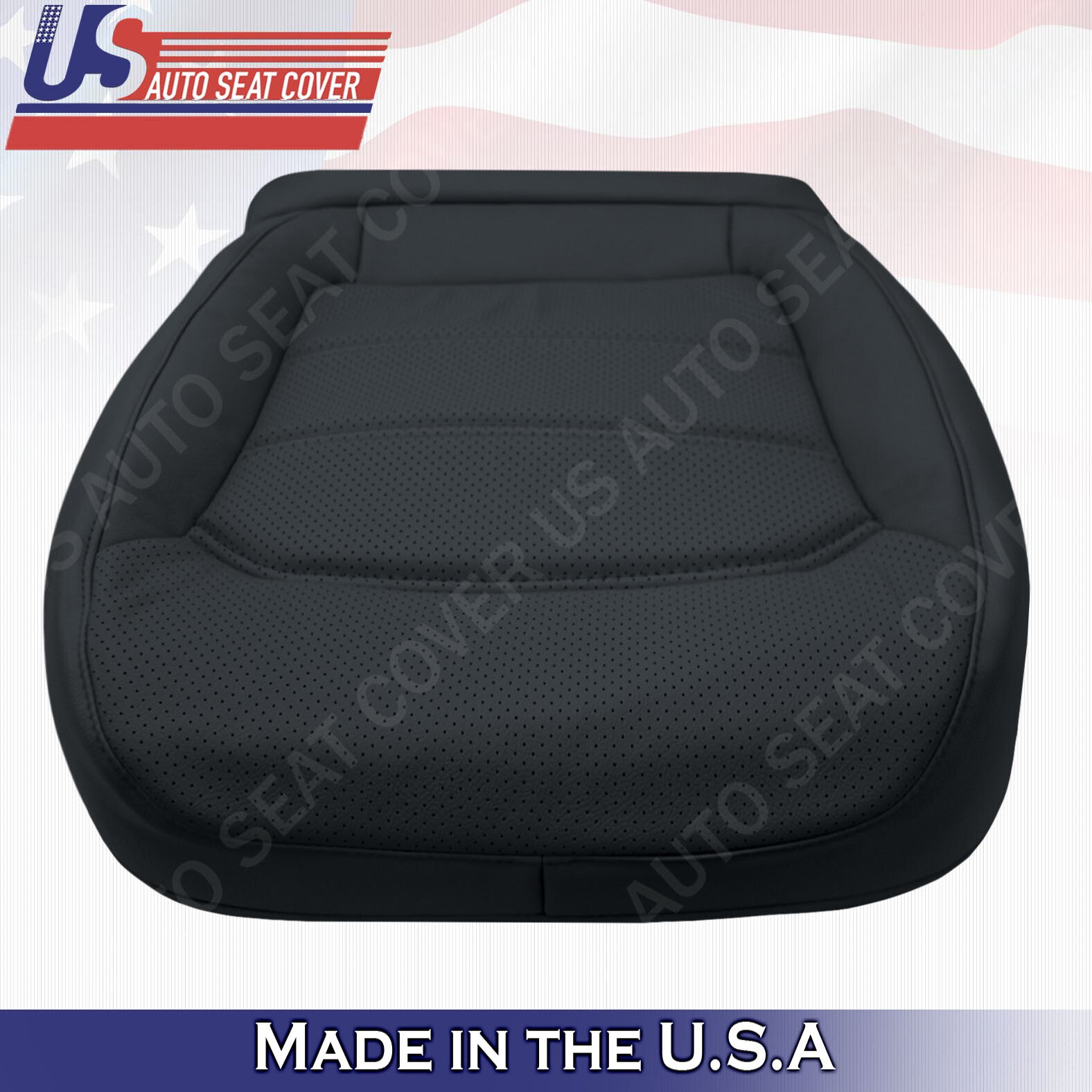 2012- 2020 Fit For Volkswagen Passat Driver Passenger Bottom Leather Cover Black