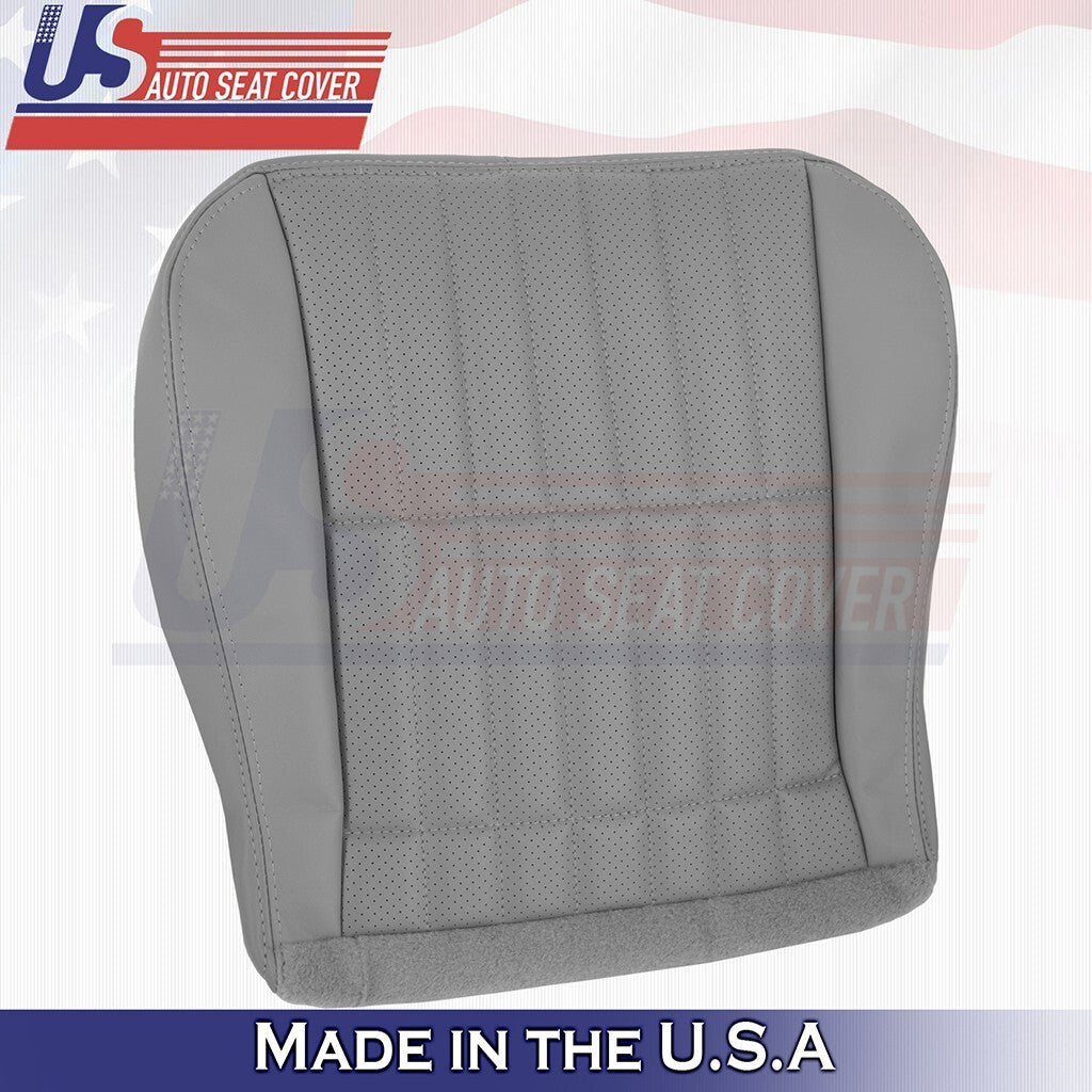 1997 to 2002 For Chevy Camaro Driver Bottom & Top Perforated Leather Cover Gray