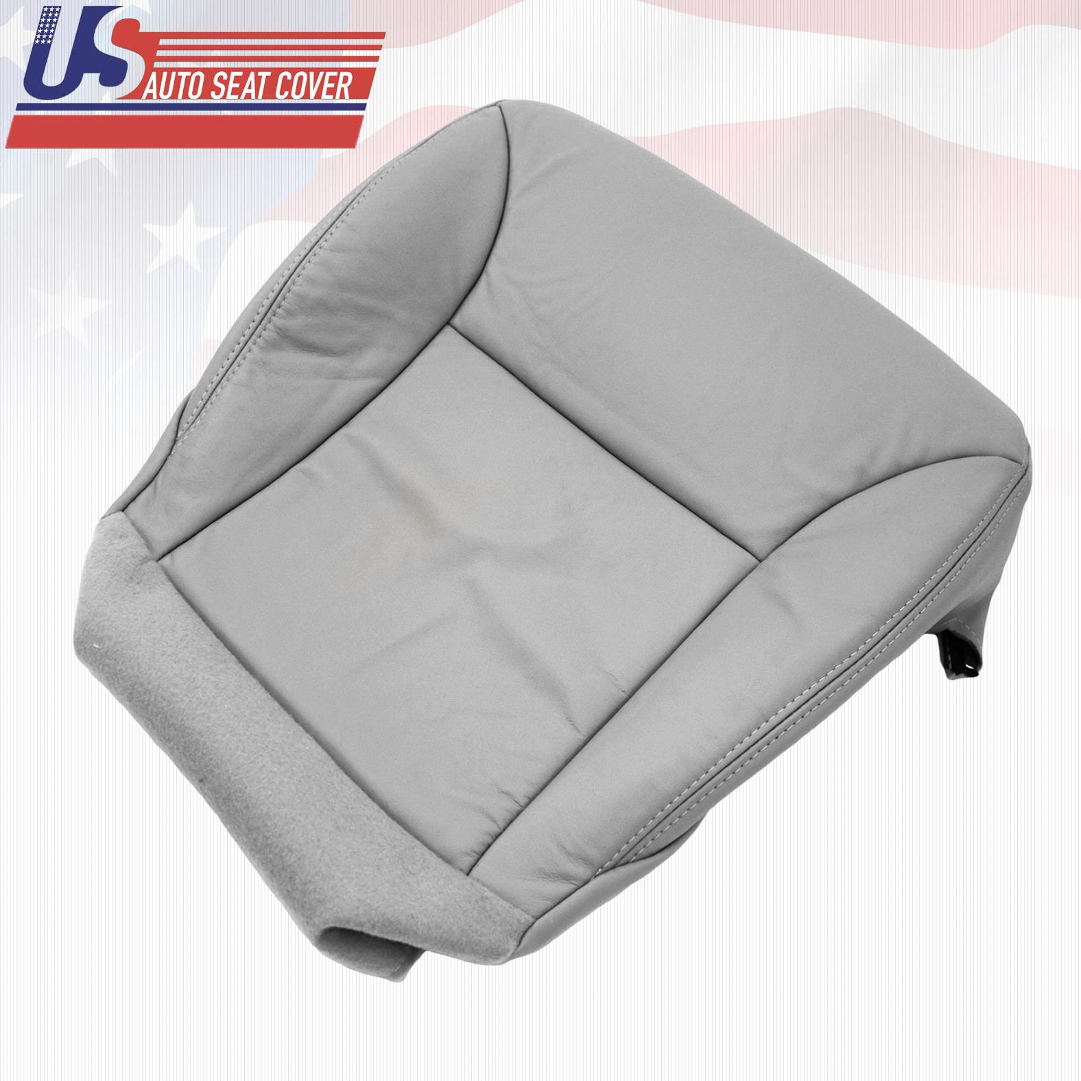 Fits 2002 - 2006 Lexus ES300 ES330 PASSENGER BOTTOM Leather Seat Cover Gray