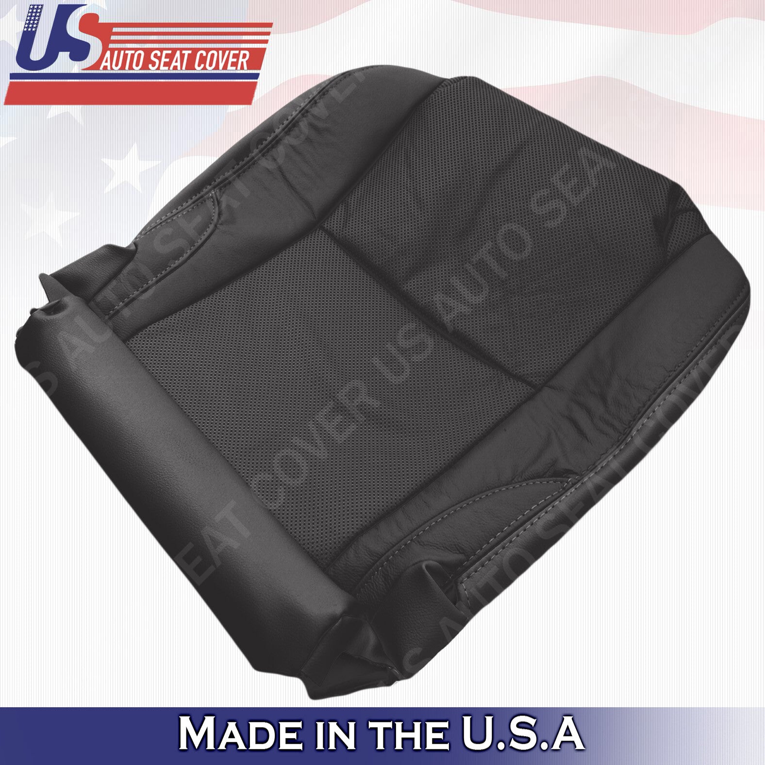 Fits 2008 Lexus IS250 IS350 Driver Side Bottom Seat Perforated Leather- Black
