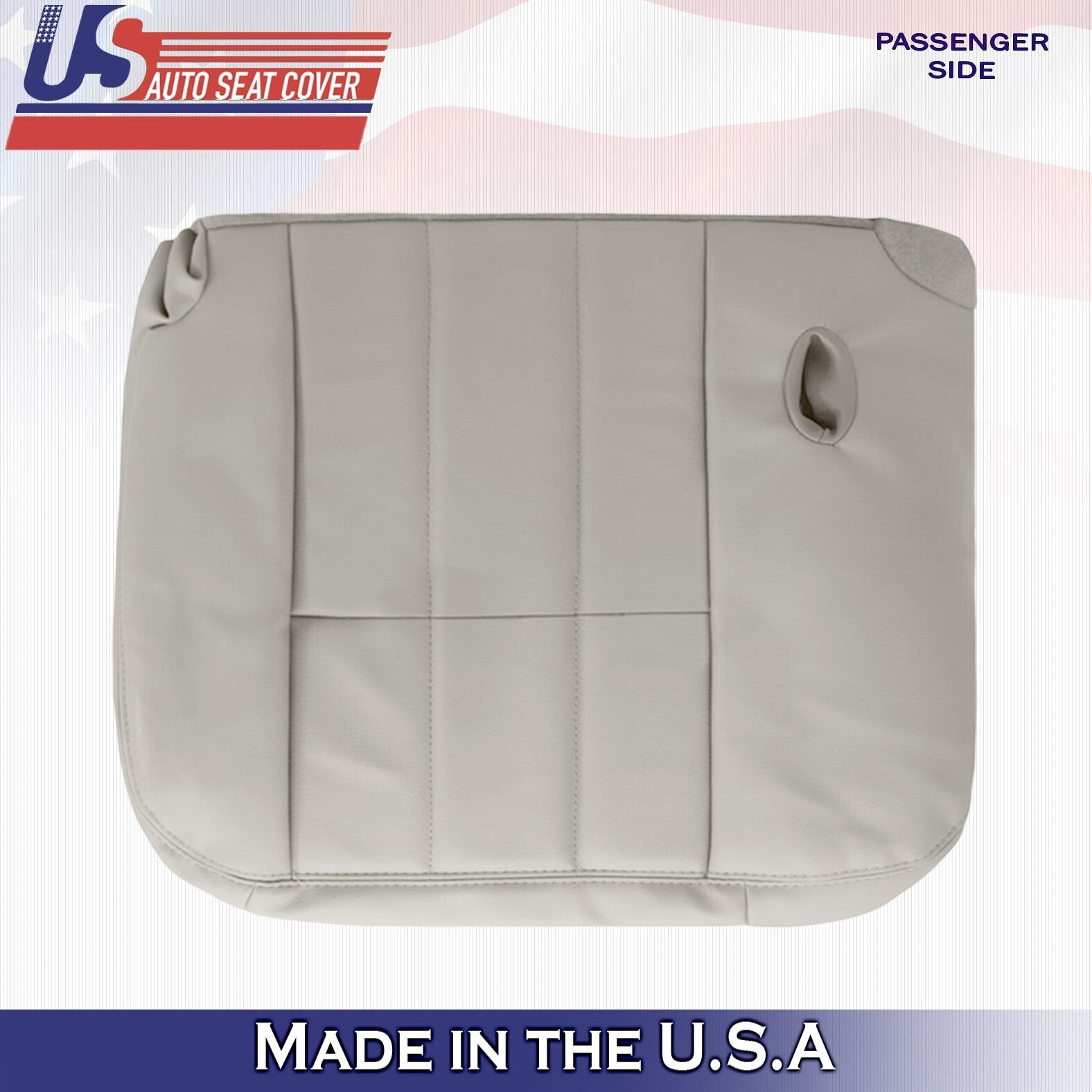 2003 to 2011 For Mercury Grand Marquis 2 Top & 2 Bottom Leather Seat Covers Gray