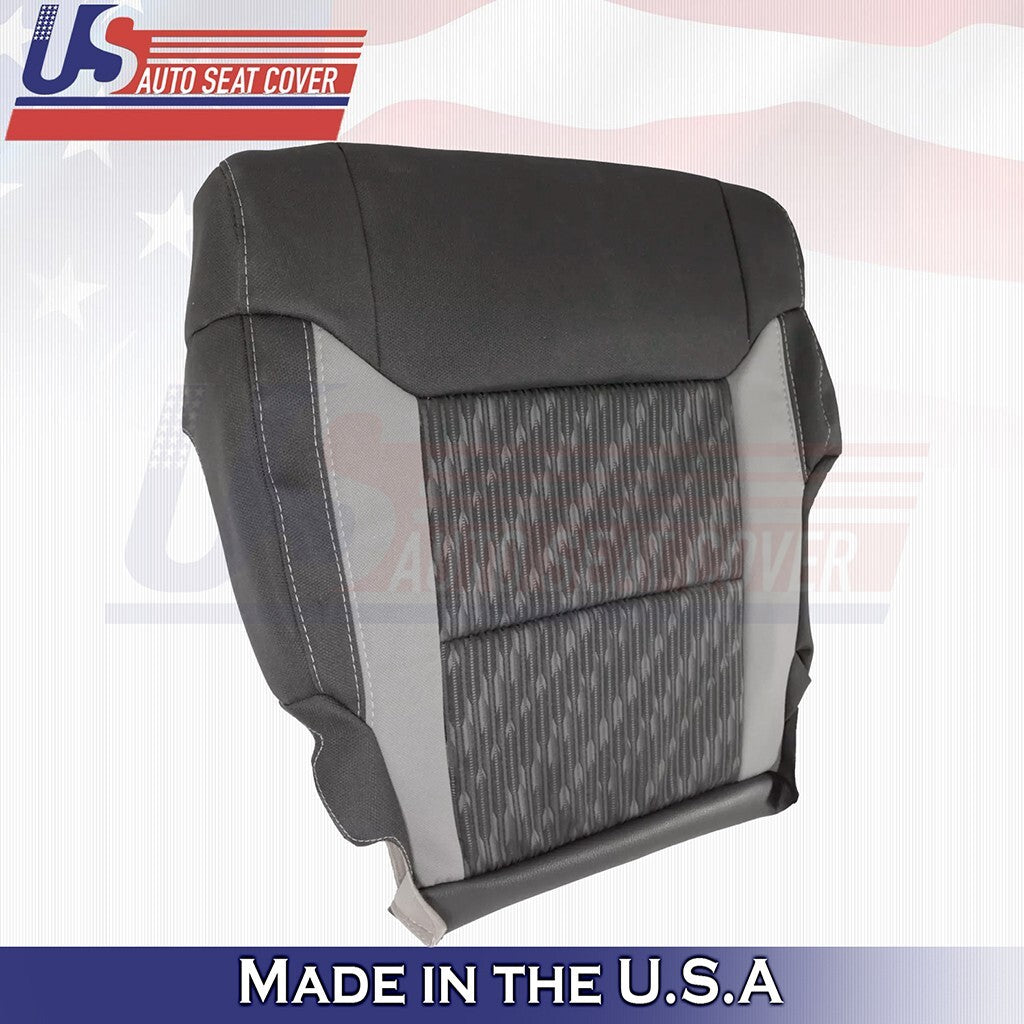 2014 2015 2016 2017 Fits Toyota Tundra Driver Bottom Top Cloth Seat Cover BLACK