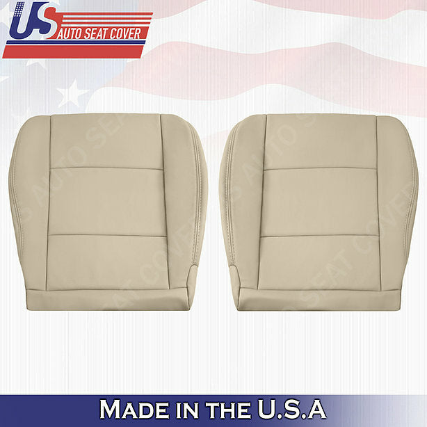 For 1998 to 2007 Toyota Land Cruiser Front Driver & Passenger Leather Covers Tan