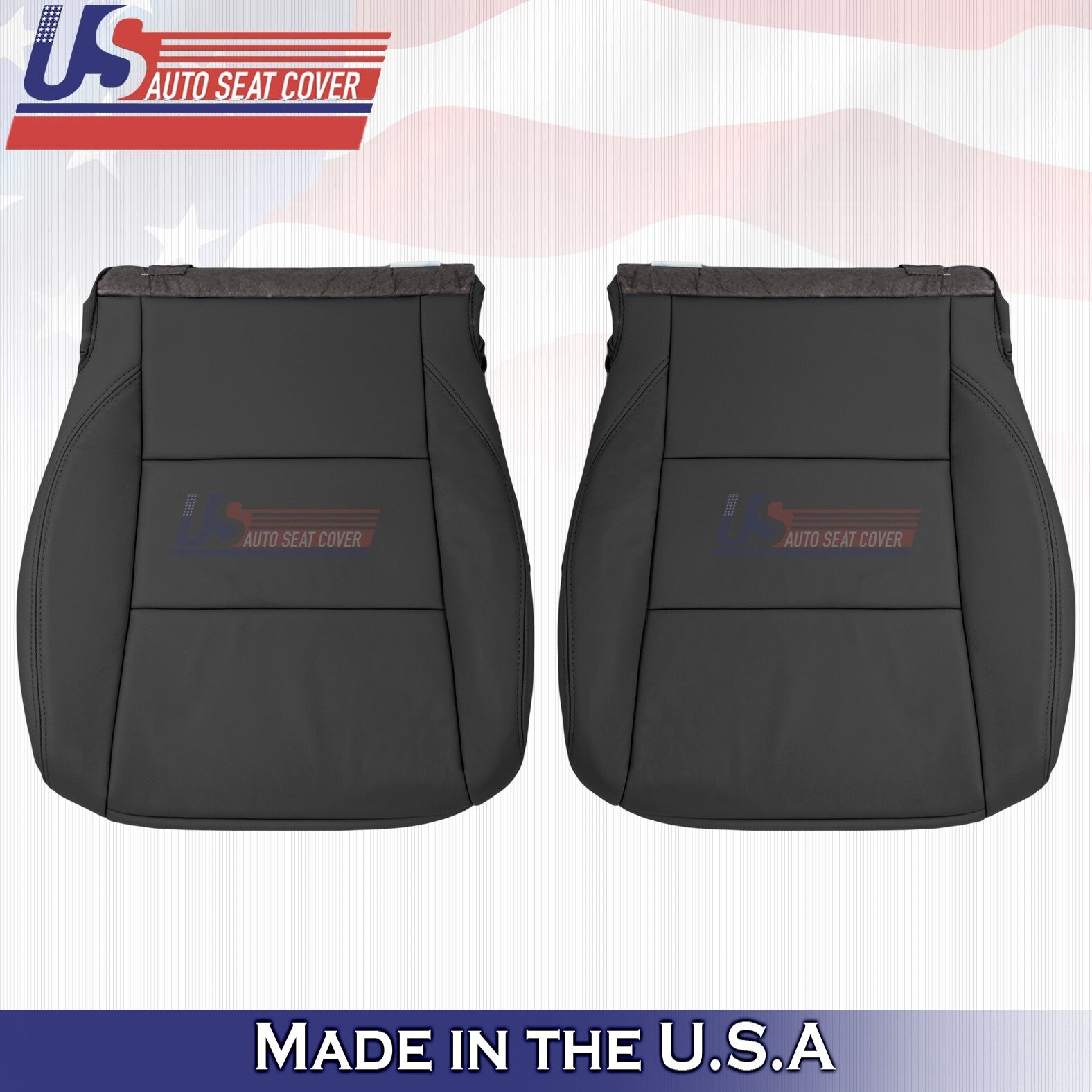 2017 to 2020 Fits Toyota Sienna Driver & Passenger Bottoms Leather Cover Gray