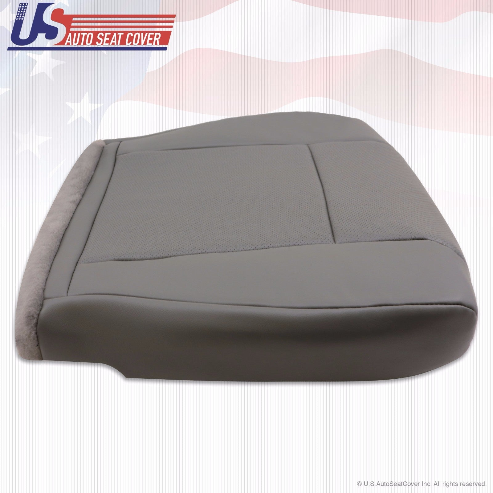 2013 2014 Ford E150 E250 Van Driver-Passenger Bottom Perforated Vinyl Cover Gray