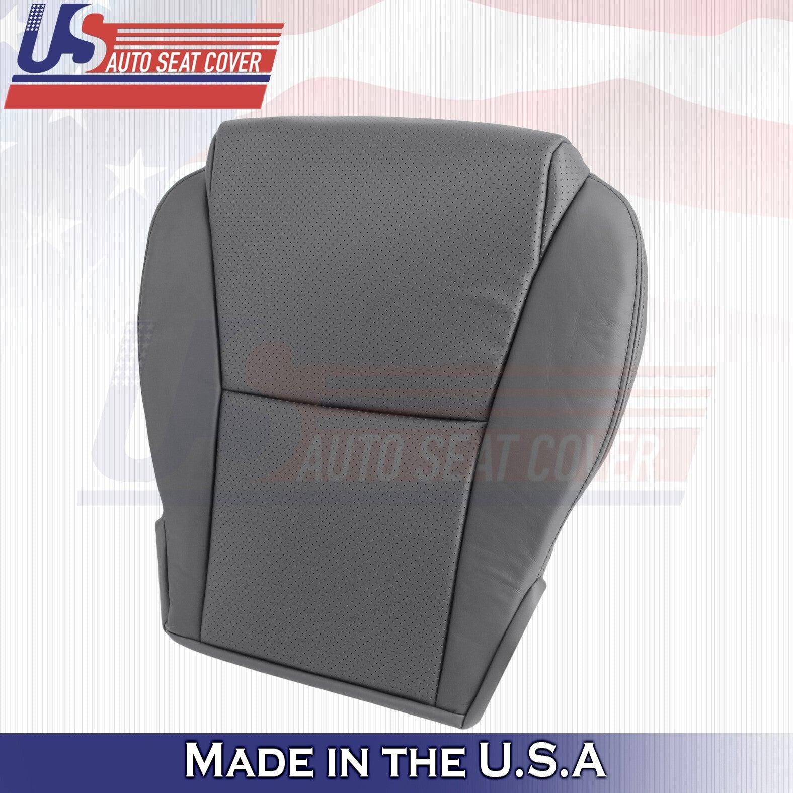 2004-2008 FOR Toyota Solara Driver Passenger Bottoms Leather Cover Dk Gray