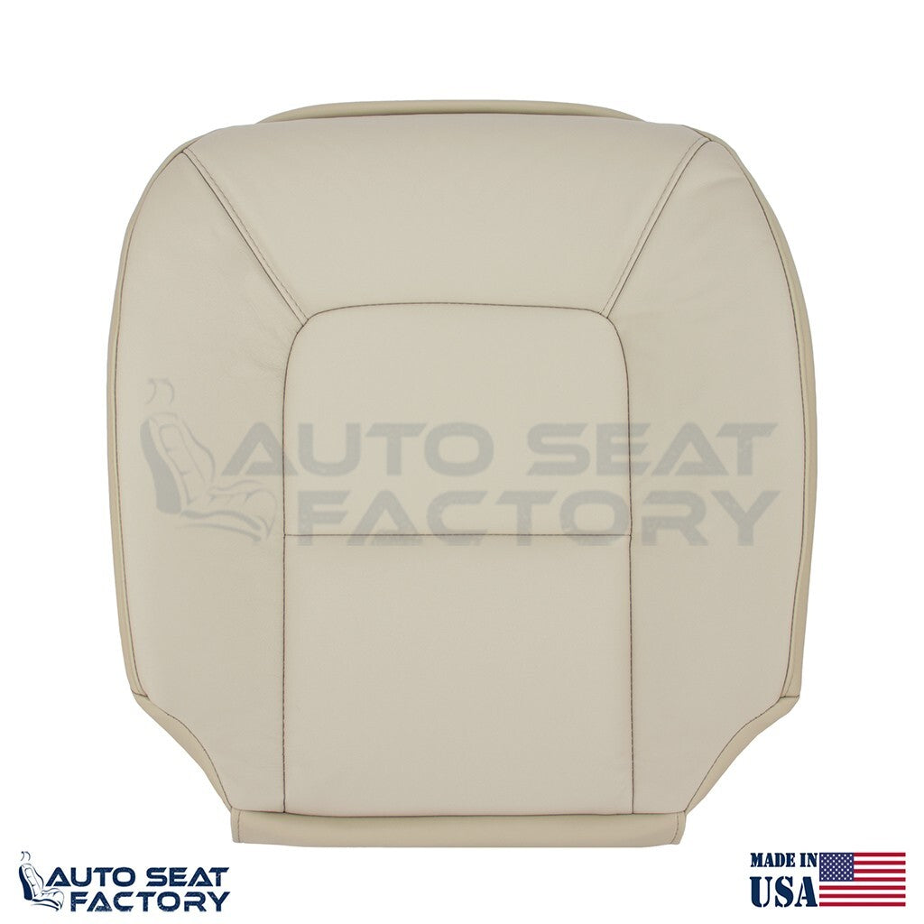 Replacement Fits 2007 - 2016 Volvo S80 Driver Side Bottom Tan Vinyl Seat Cover