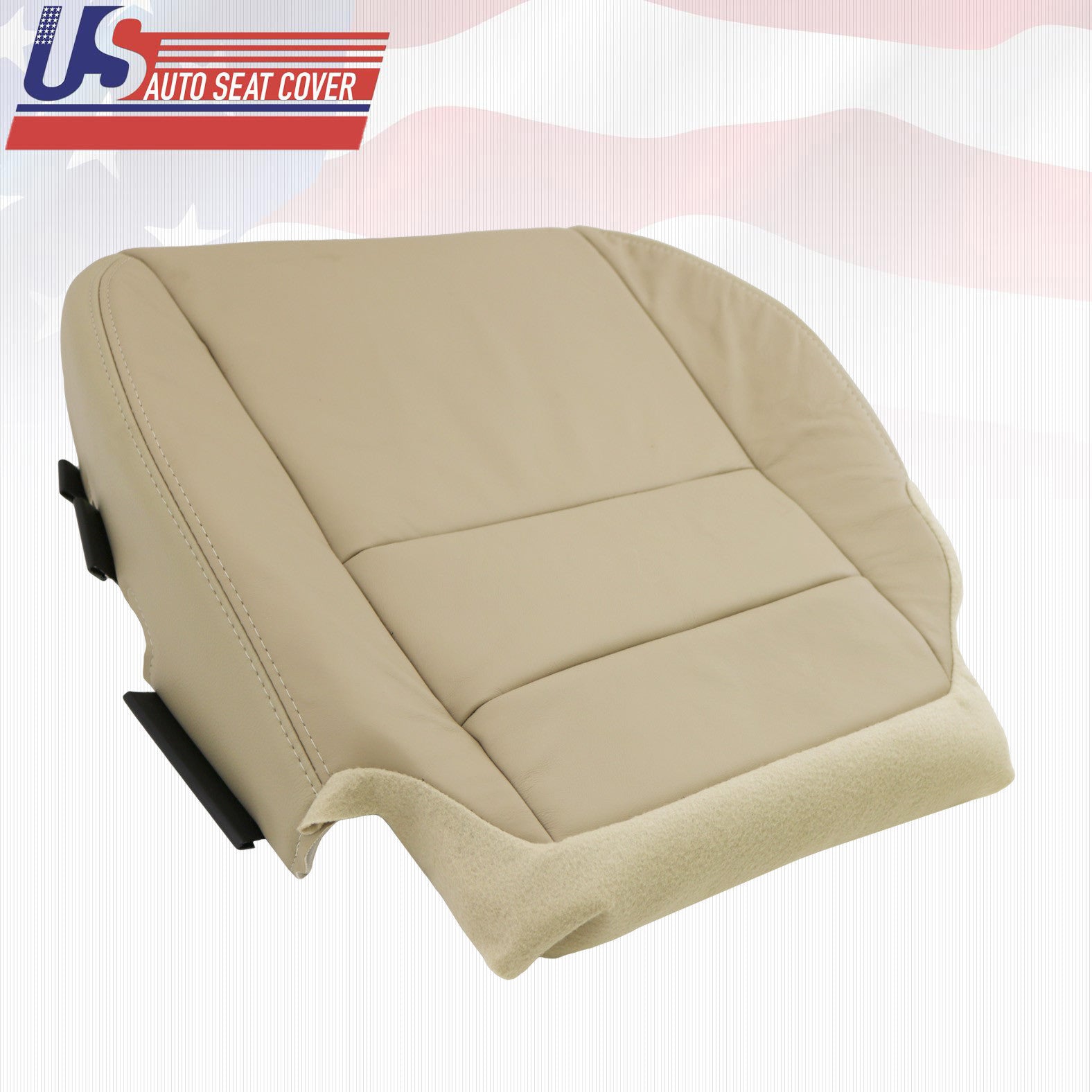 Fits 2007 - 2012 Acura MDX Driver Lower Genuine Leather Seat Cover in shade TAN
