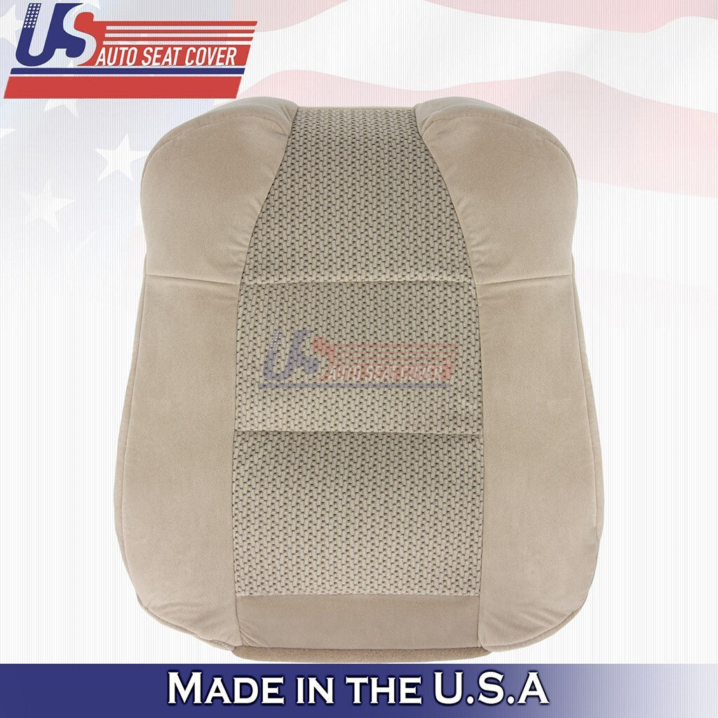 2003 Fits Ford F-150 Extended Cab Driver Top &Bottom Cloth Seat Cover Tan