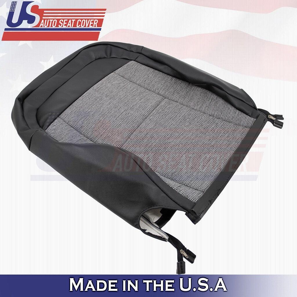 2024 For Dodge Ram ProMaster 1500 PASSENGER TOP Cloth/Vinyl Seat Cover Black