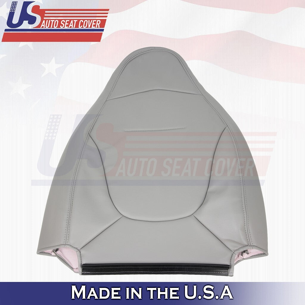 Passenger Bottom & Top Leather Seat Cover Gray FIts 1997 1998 Ford F150 Lariat