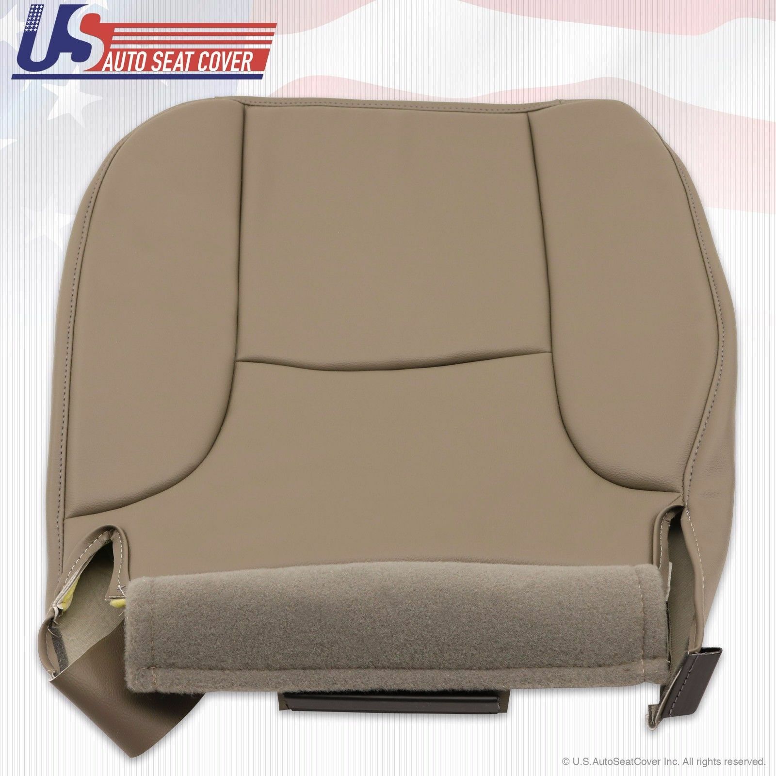 2003 For Dodge Ram Work Truck Driver Bottom Replacement Vinyl Seat Cover Tan