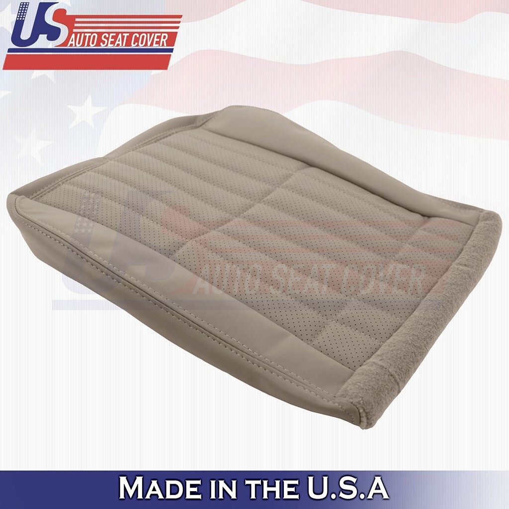 1997 to 2002 For Chevy Camaro Driver Bottom & Top Perforated Leather Cover Tan