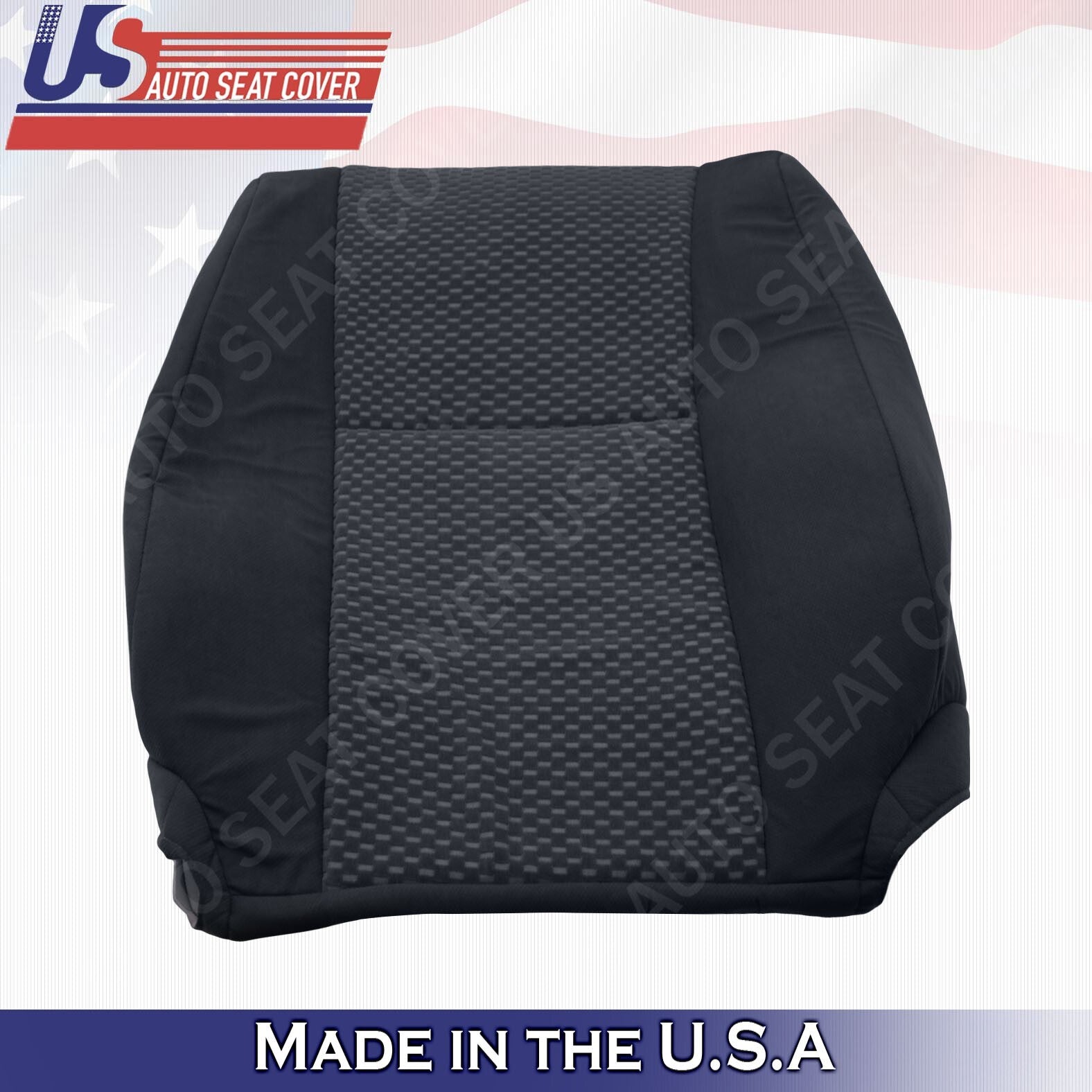 2007 2008 09 10 2012 For Toyota Tundra Passenger Top & Bottom Cloth Cover Black