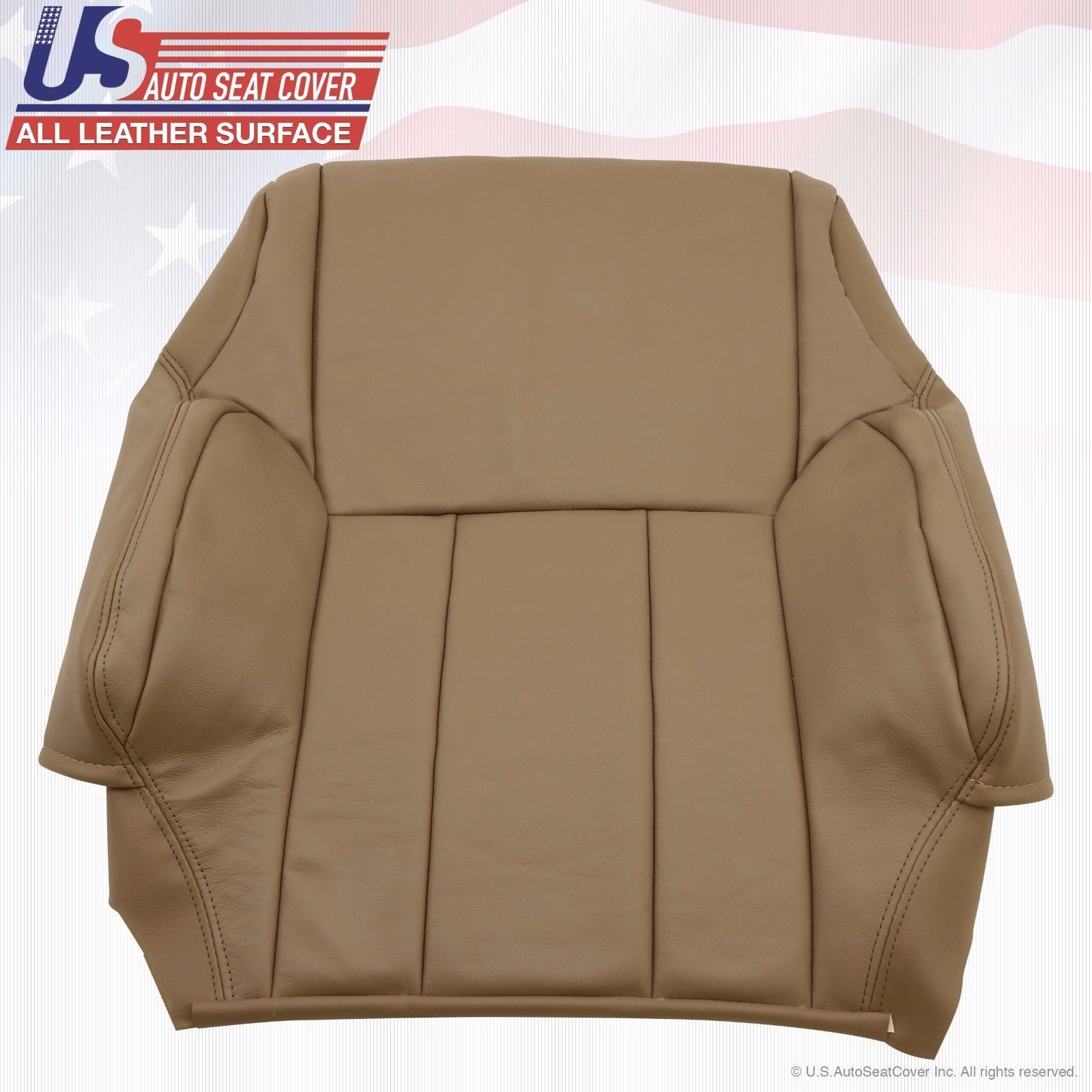 Front 2x Tops 2x Bottoms Leather seat Covers Tan Fits1996 to 2002 Toyota 4Runner