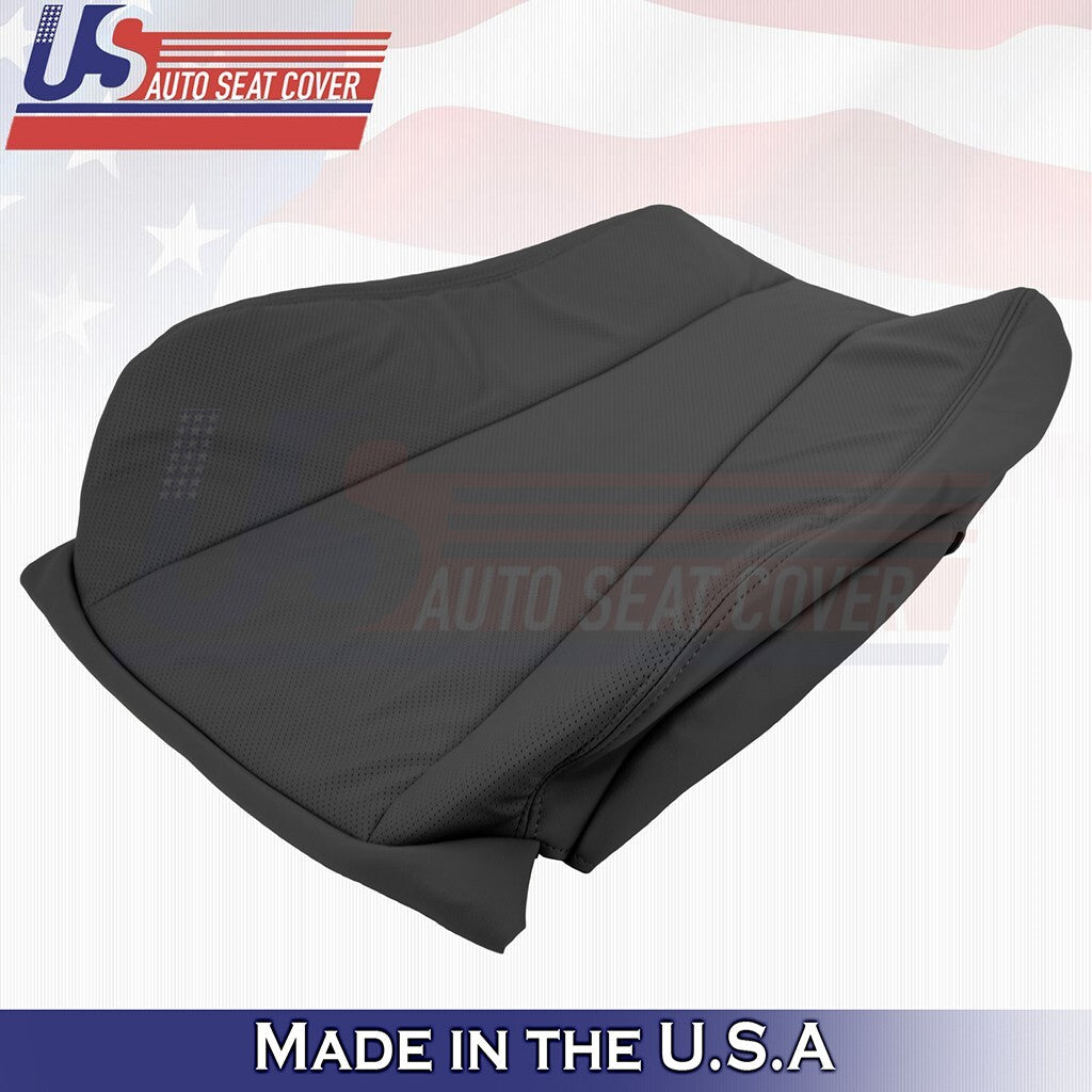 2000 to 2006 Fits Mercedes Benz S430 S500 Passenger Top Leather Seat Cover Black