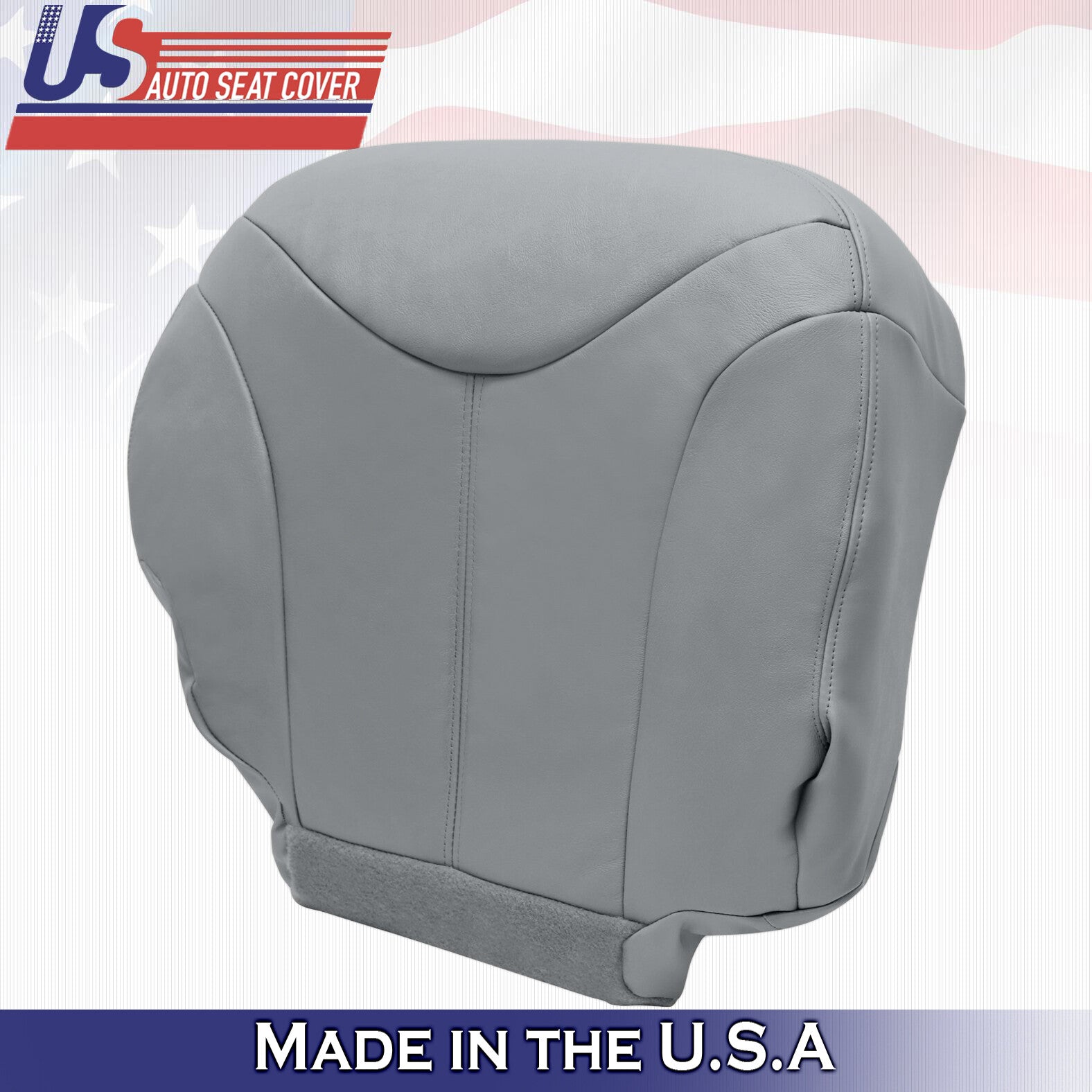 1999 2000 For GMC Yukon XL SLT SLE Driver Passenger Bottom Leather Covers Gray