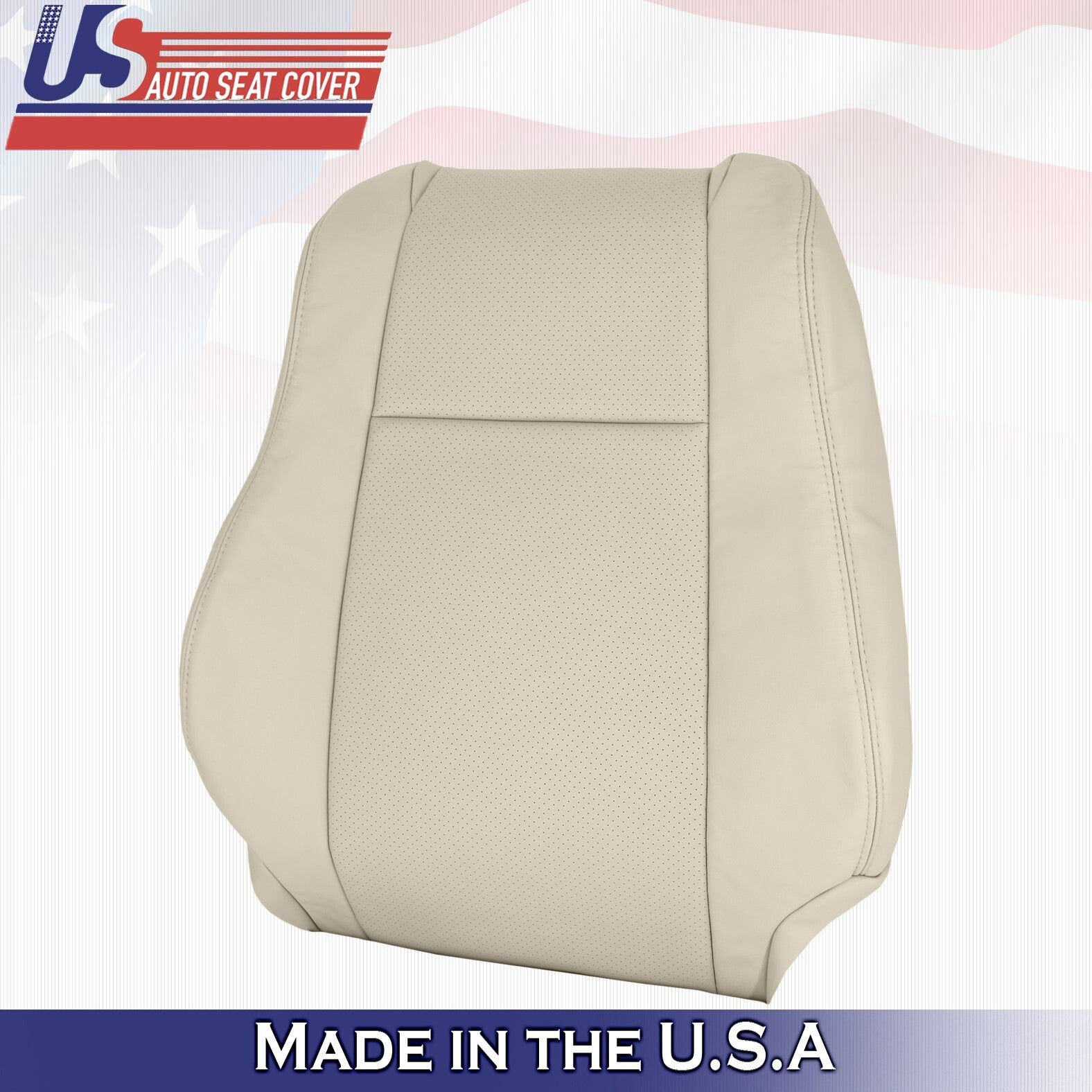 2004 to 2008 Fits Toyota Solara Driver & Passenger Top Leather Seat CoversTan
