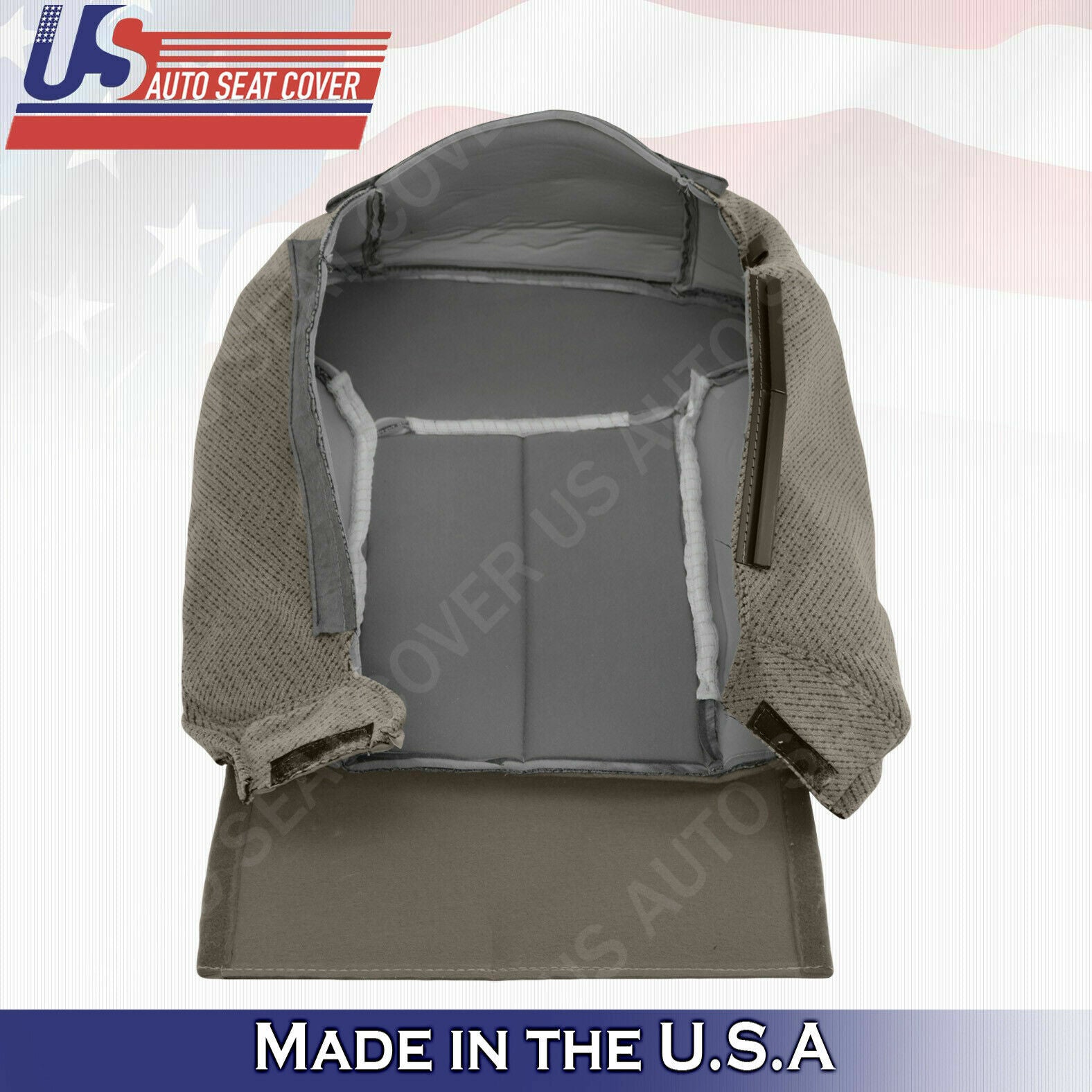 1995 to 1999 For Chevy Silverado 2x Tops & 2x Bottoms Cloth Seat Cover Tan