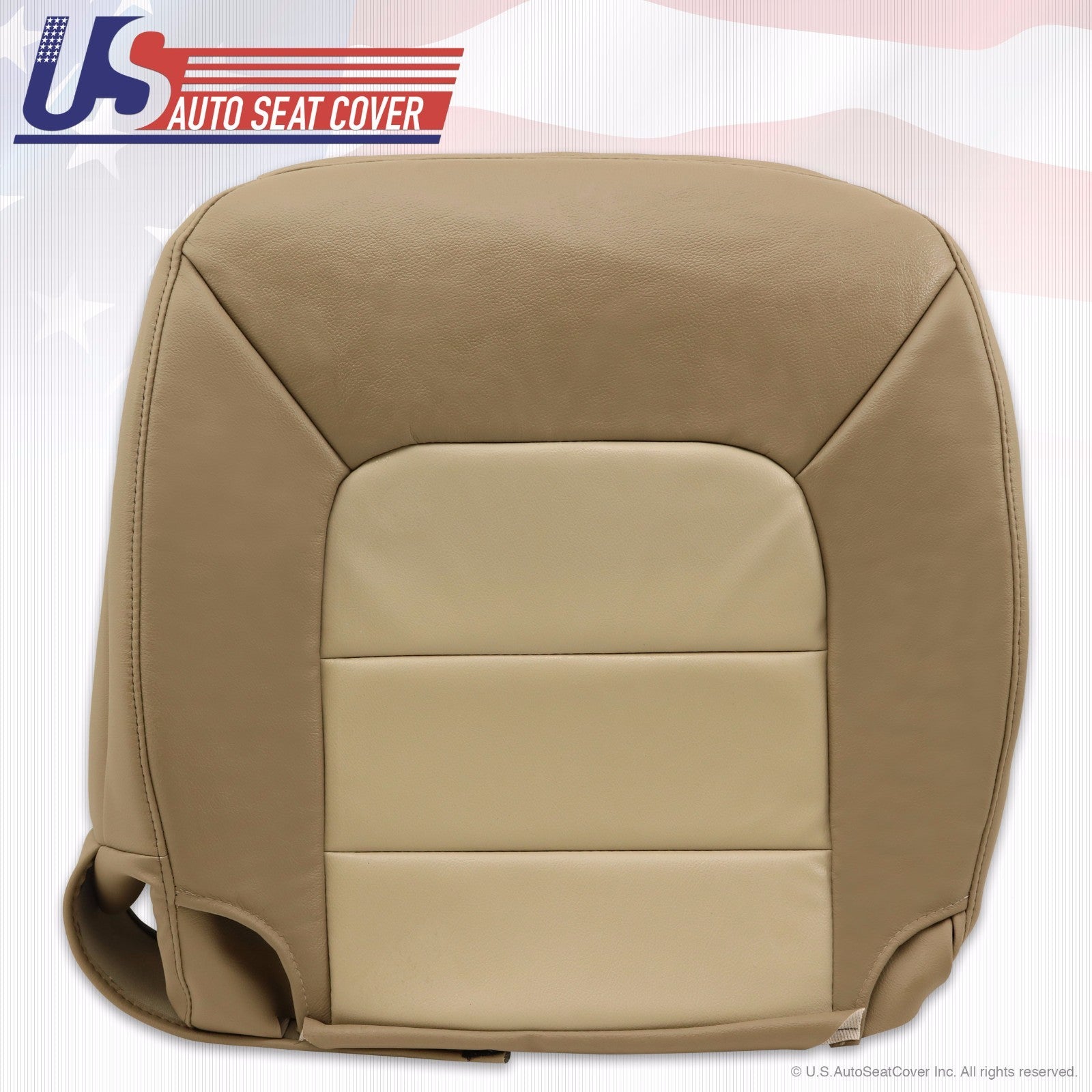 2004 Expedition Eddie Bauer Driver & Passenger Bottom Leather Seat-Cover 2-Tone