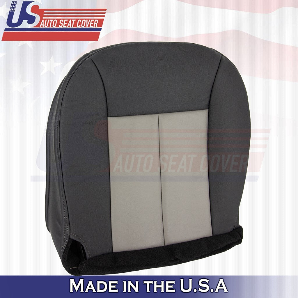 2002 to 2004 For Jeep Grand Cherokee Front Set Bottoms Leather Cover 2Tone Gray