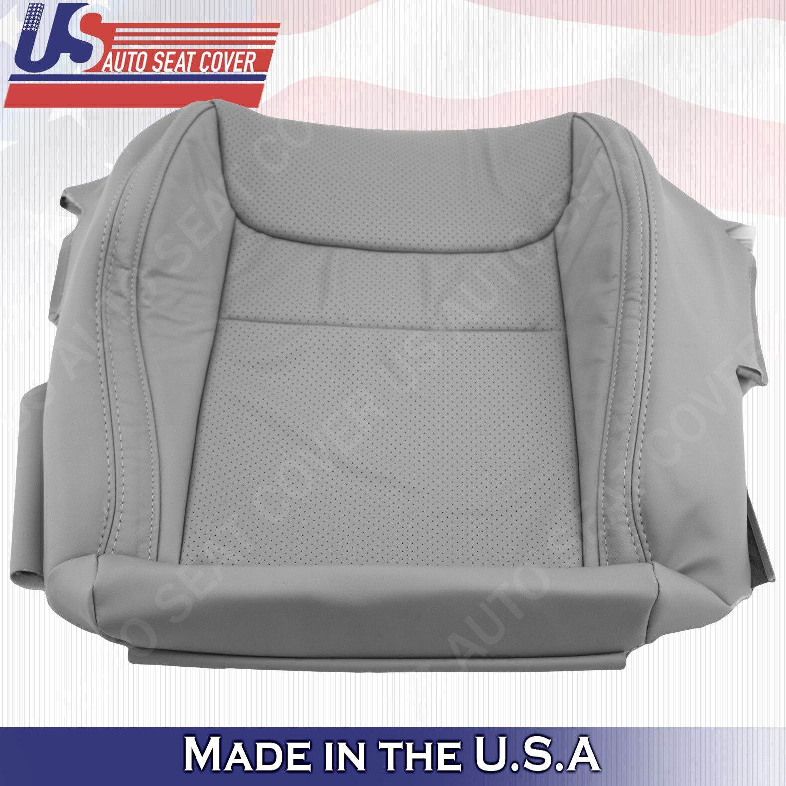 2001 to 2003 For Toyota Highlander Driver &Passenger Bottoms Leather Cover Gray
