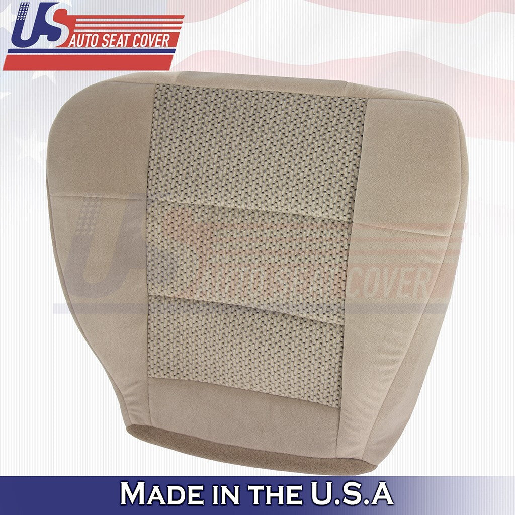 2003 Fits Ford F-150 Extended Cab Driver &Passenger Bottoms Cloth Seat Cover Tan