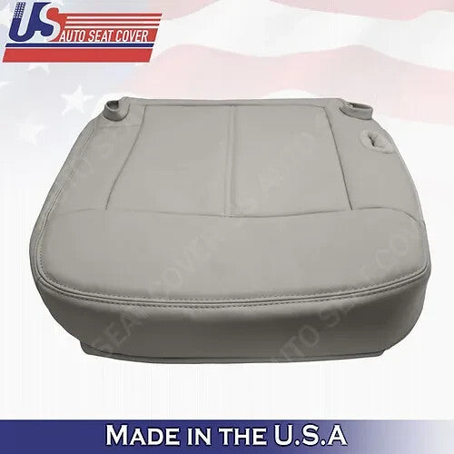 2003 to 2011 For Lincoln Town Car Driver-Passenger Bottom Leather Cover Gray