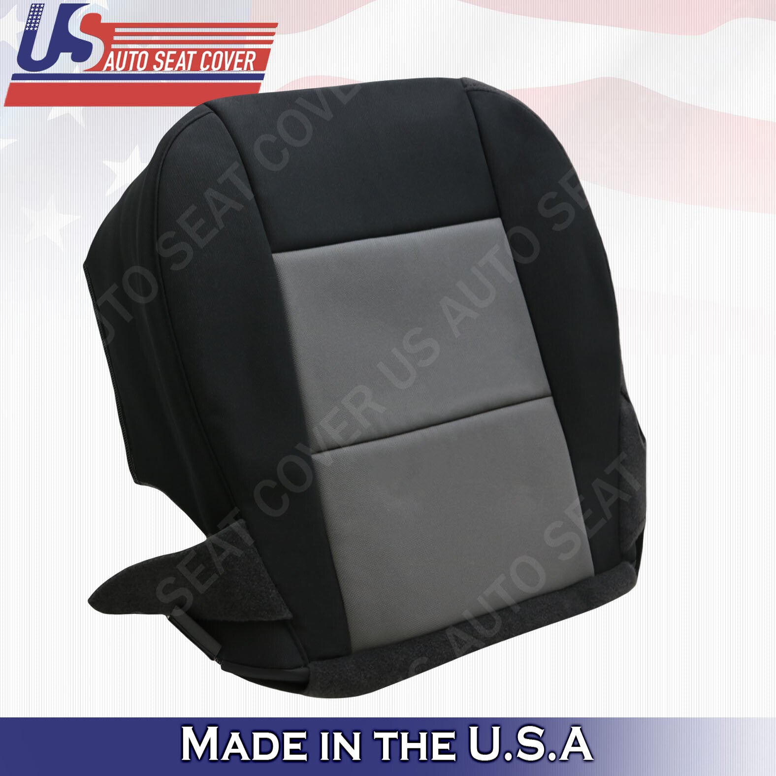 2003 to 2011 Ford Ranger XLT Driver Bottom Cloth Seat Cover 2-tone Black-Gray
