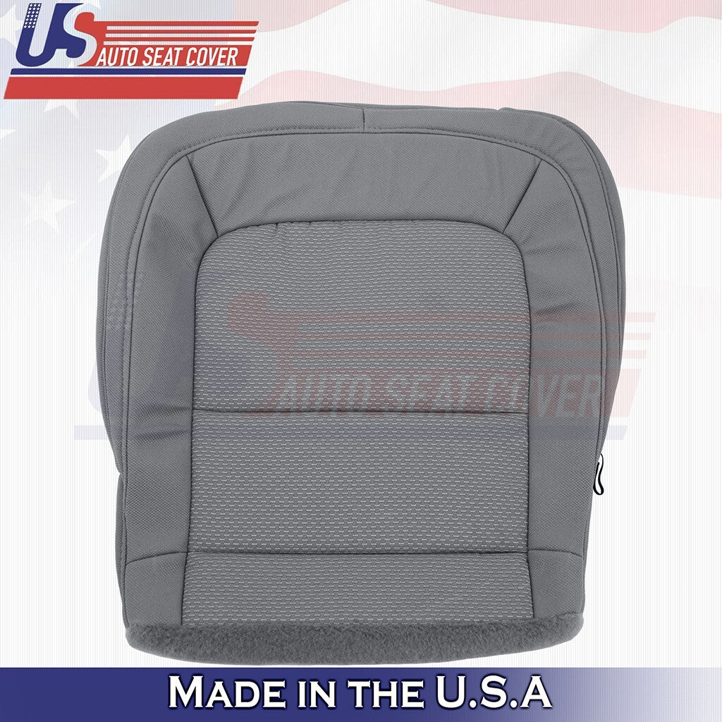 2015 to 2021 Fits Chevy Colorado Driver Bottom Cloth Seat Cover Dark Ash Gray