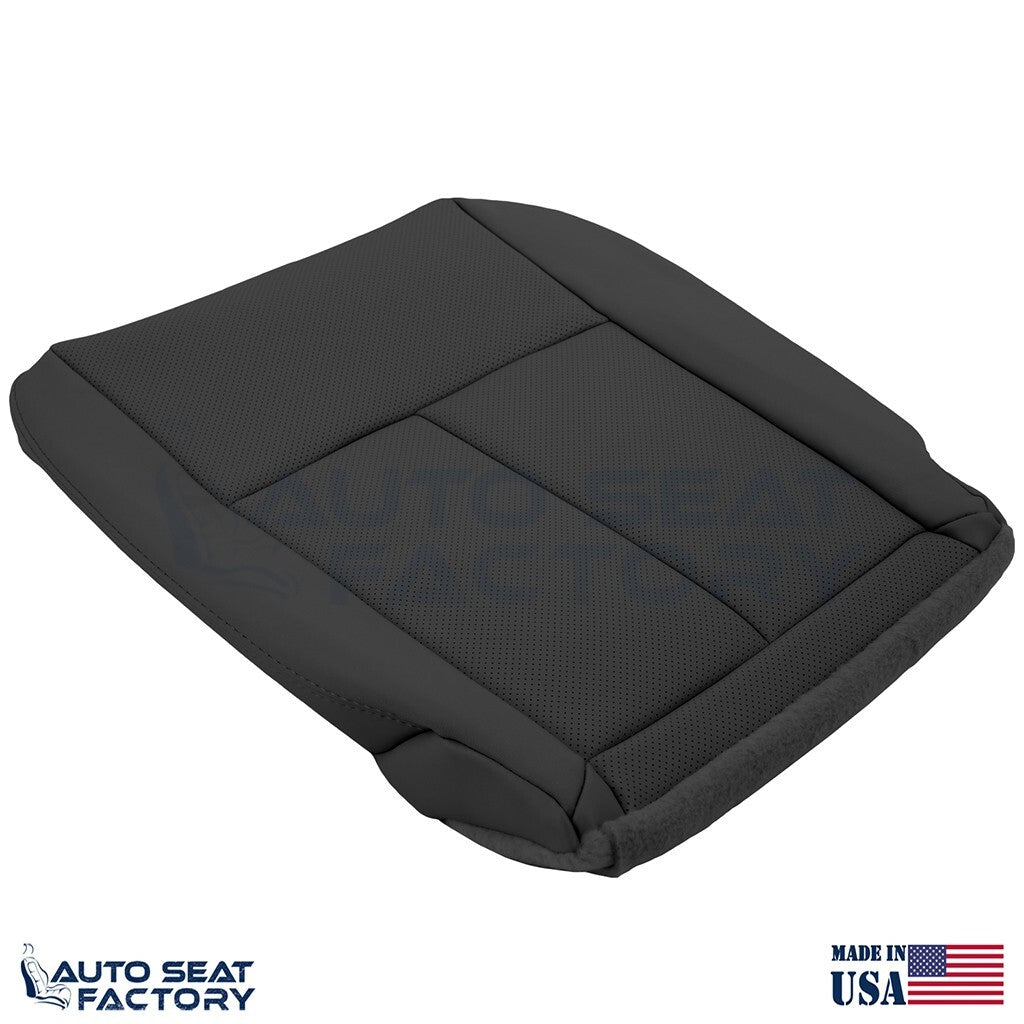 2014 -2020 Fits Infiniti Q50 PASSENGER Bottom Black Vinyl Seat Cover, PERFORATED