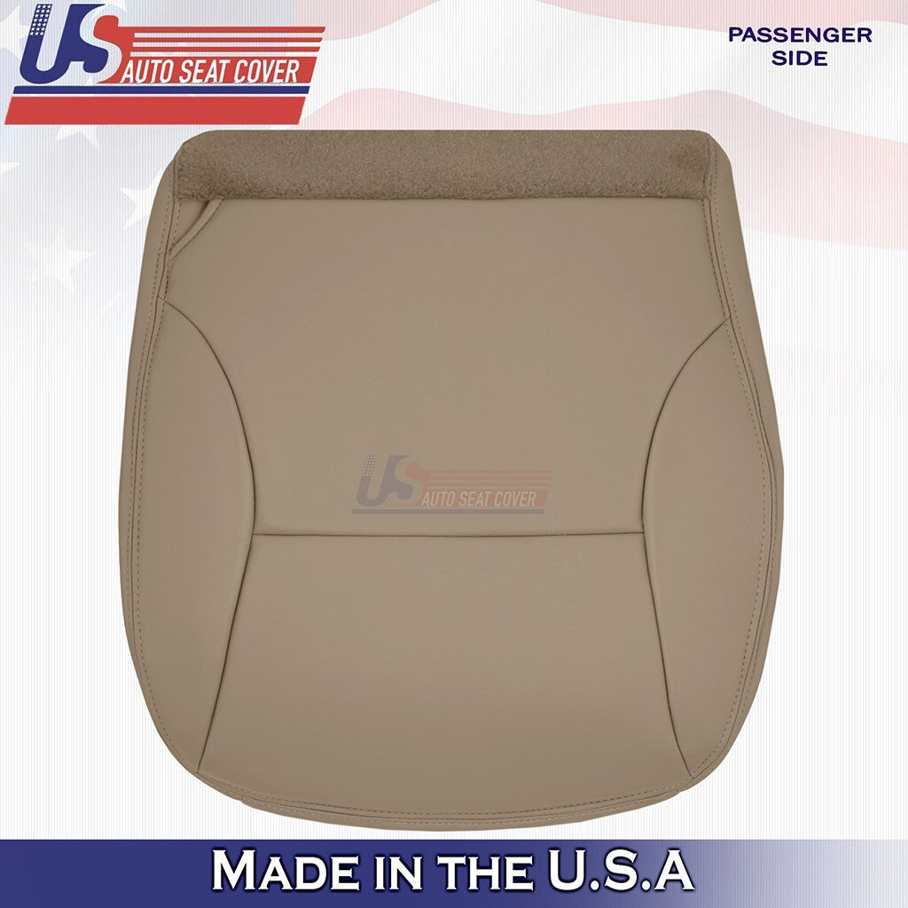 Passenger Bottom &Top Leather Seat Cover Tan Fits 1997 1998 Ford F150 Lariat
