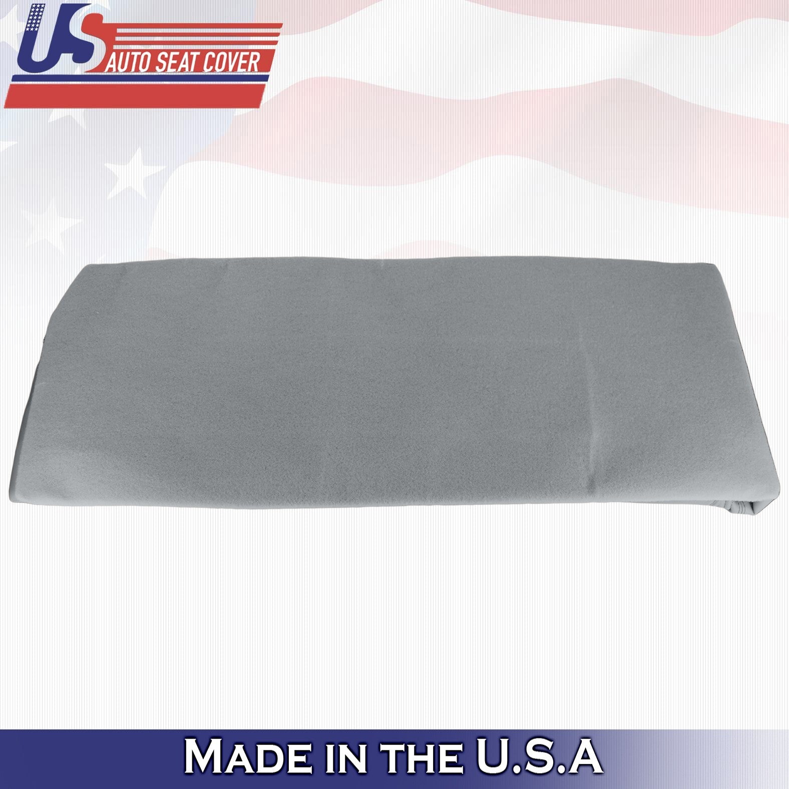 2014 2015 2016 For Ford F250 F350 2nd Row Driver Bottom Leather Seat Cover Gray
