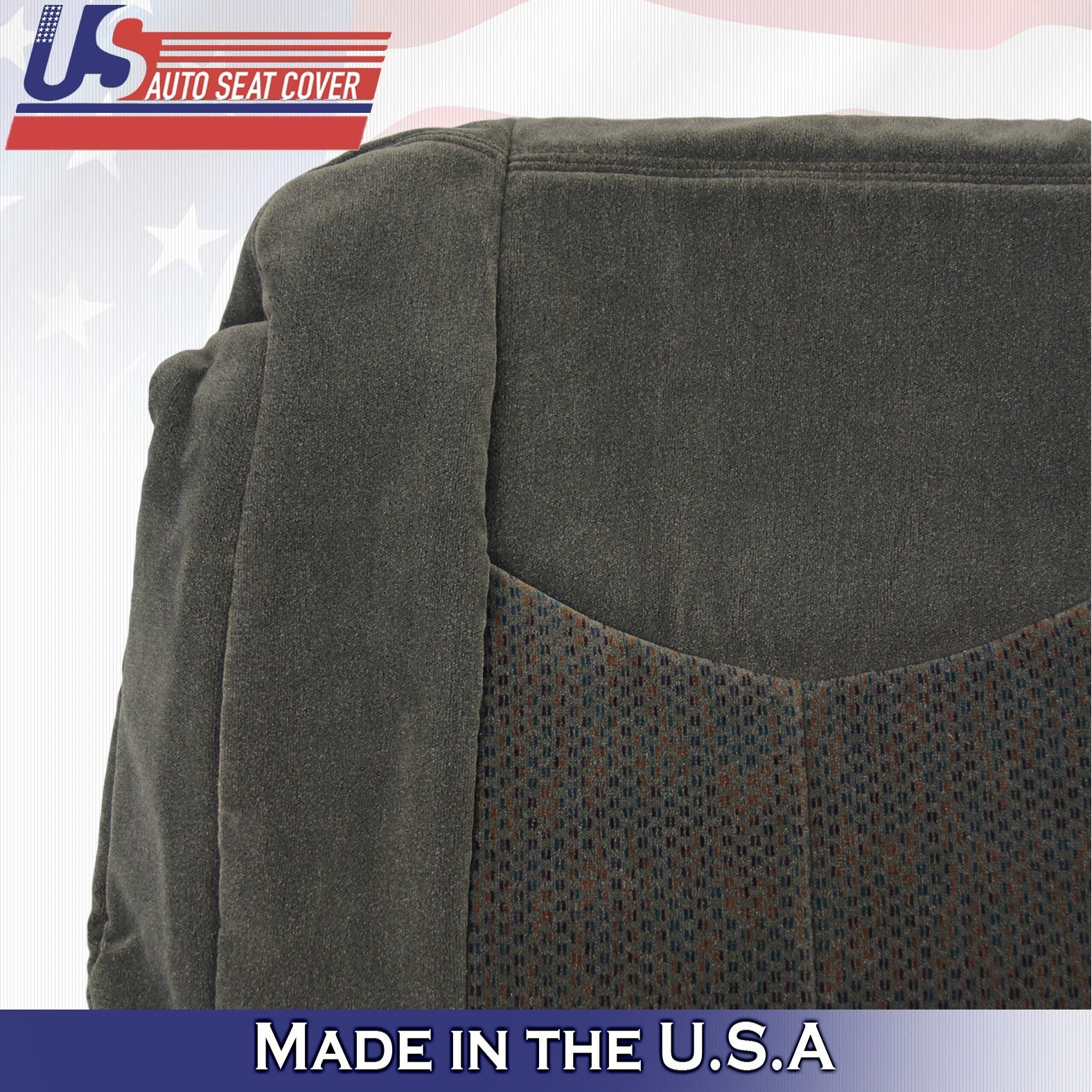 2005 For Chevy Silverado 1500 2500 3500 Passenger Top & Bottom Cloth Covers Gray