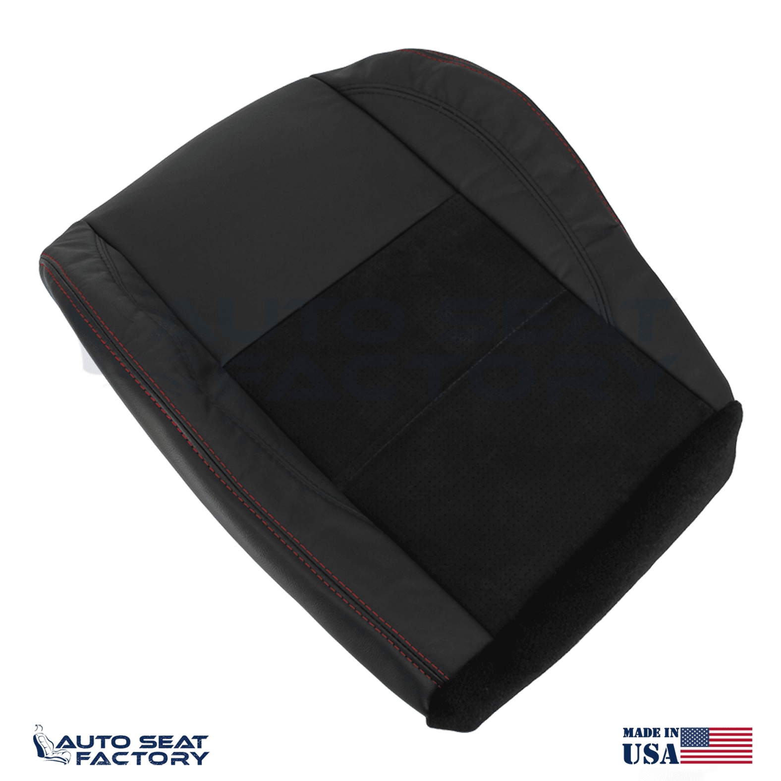 Replacement Black Seat Cover Fits 2006 - 2010 Dodge Charger RT Front Bottoms